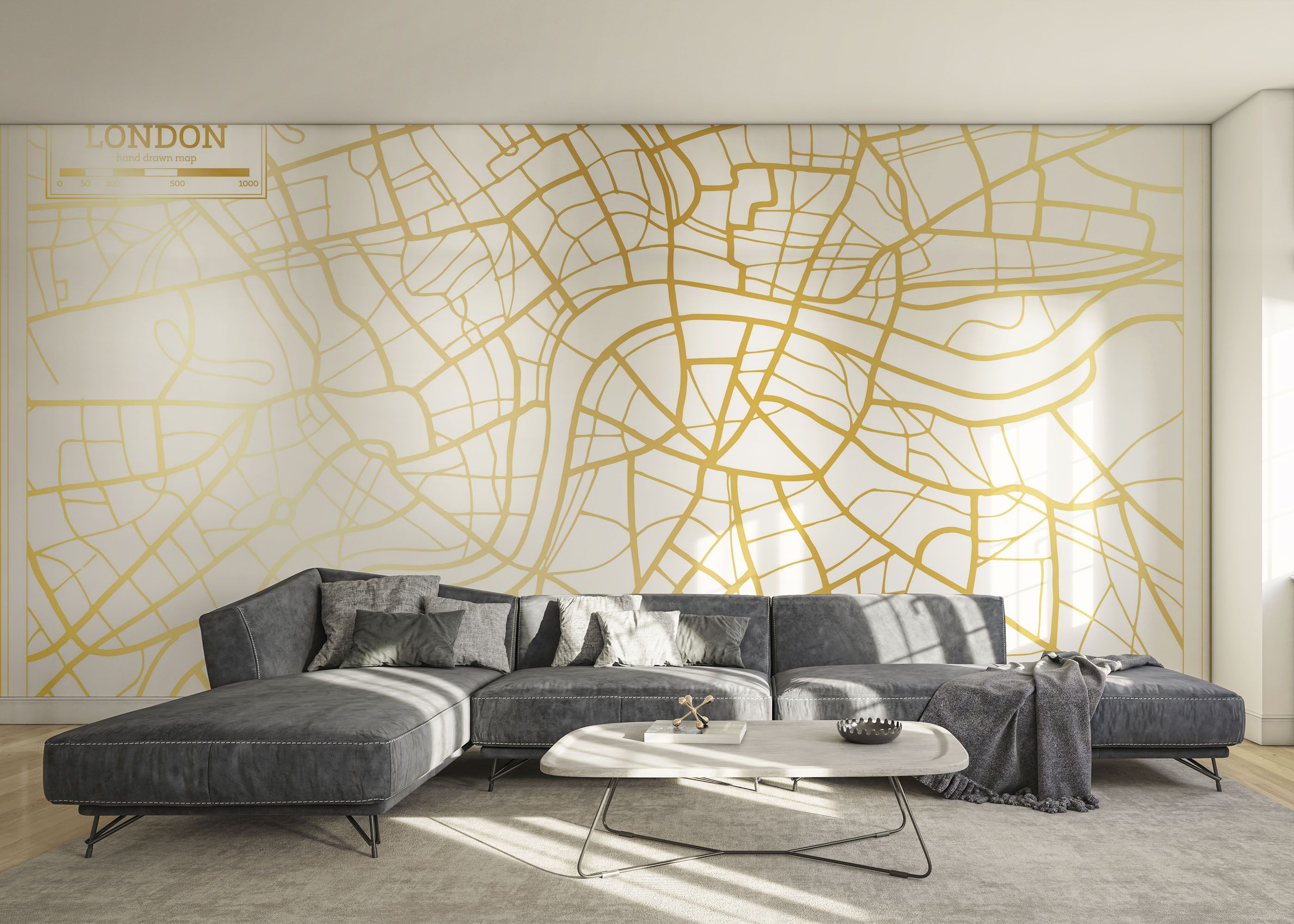 Gold London Map mockup 0