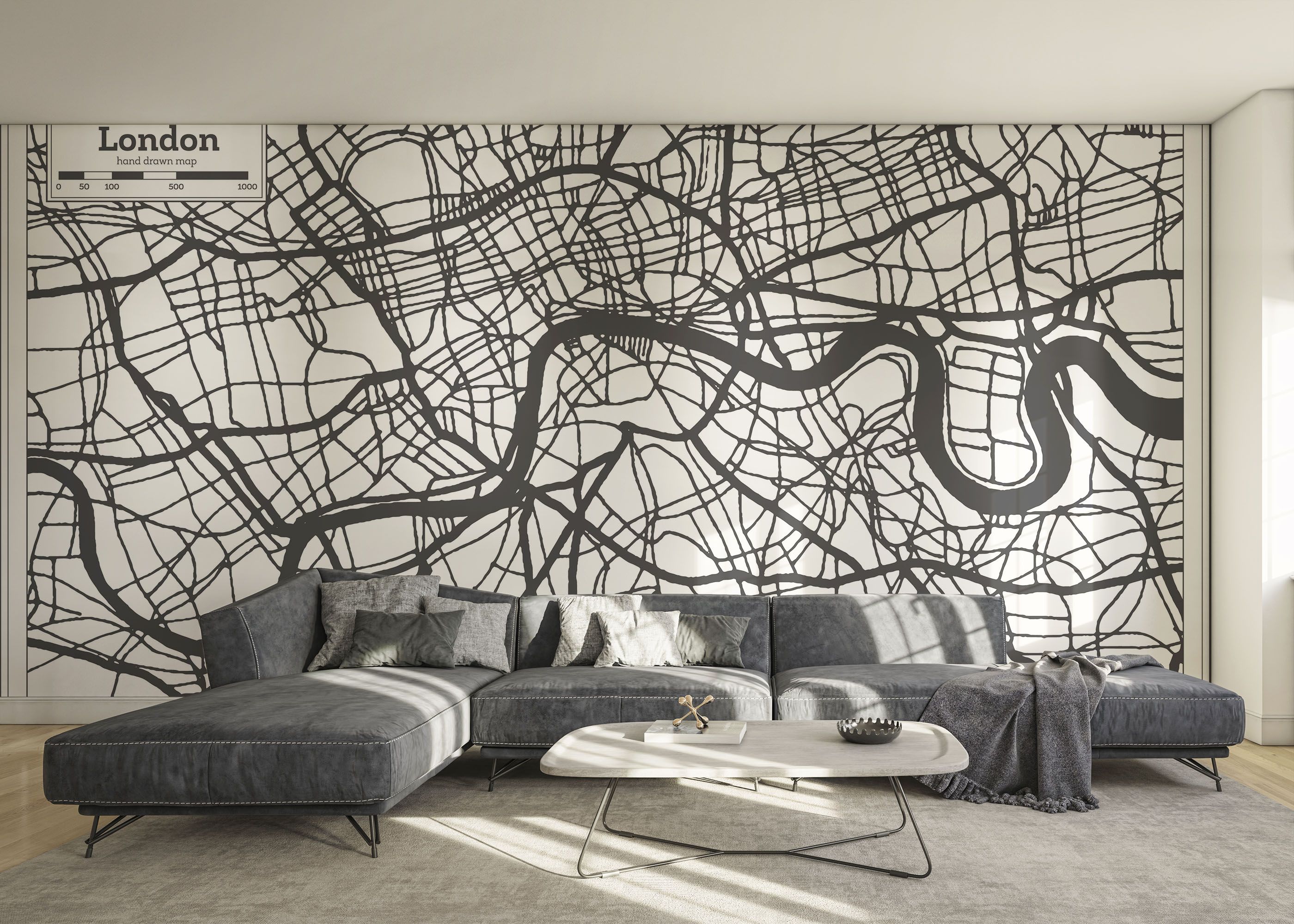 Grey Map London mockup 0