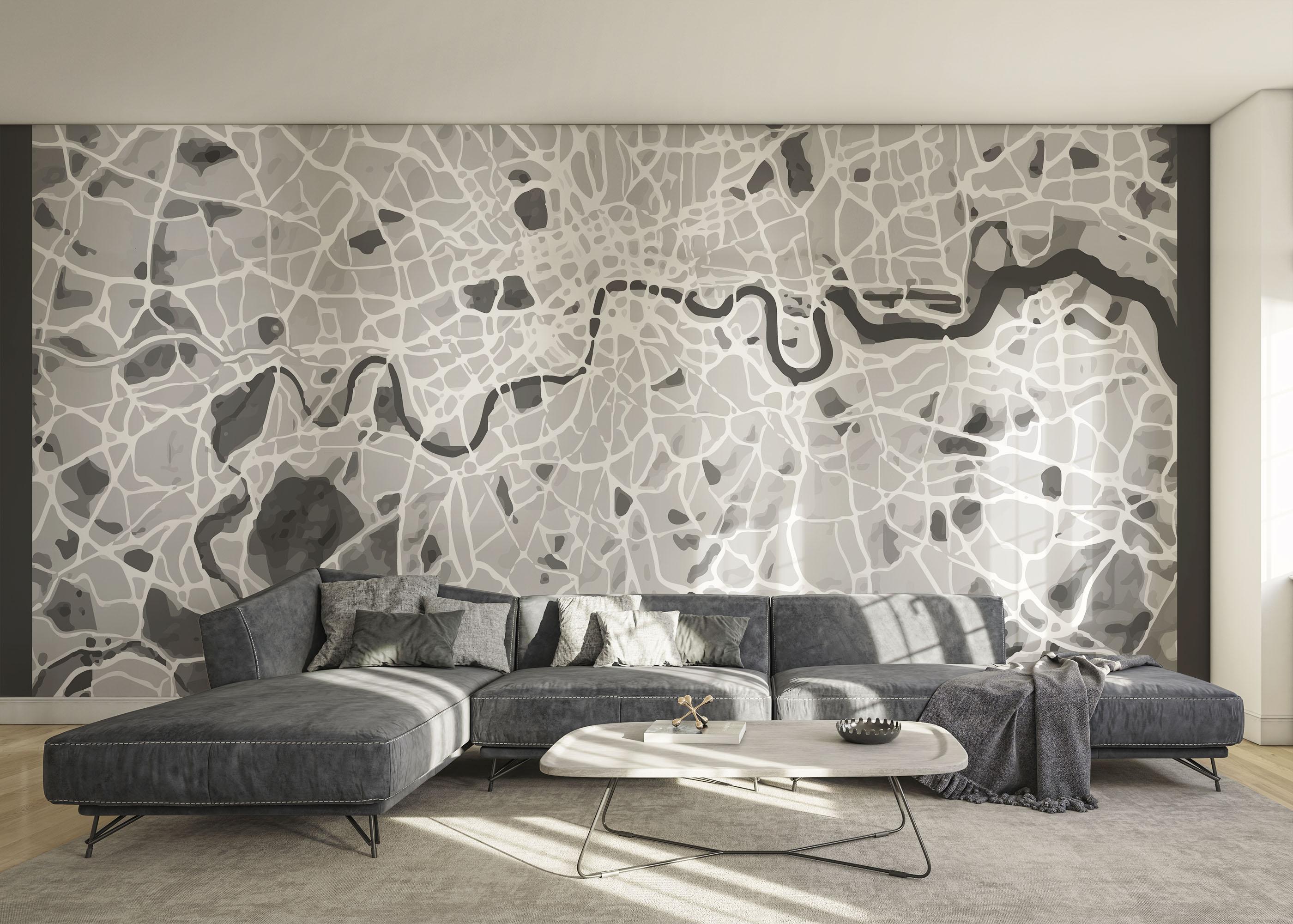 Fototapet Light Grey London mockup 0