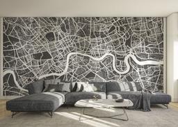 London Grey Map mockup 0