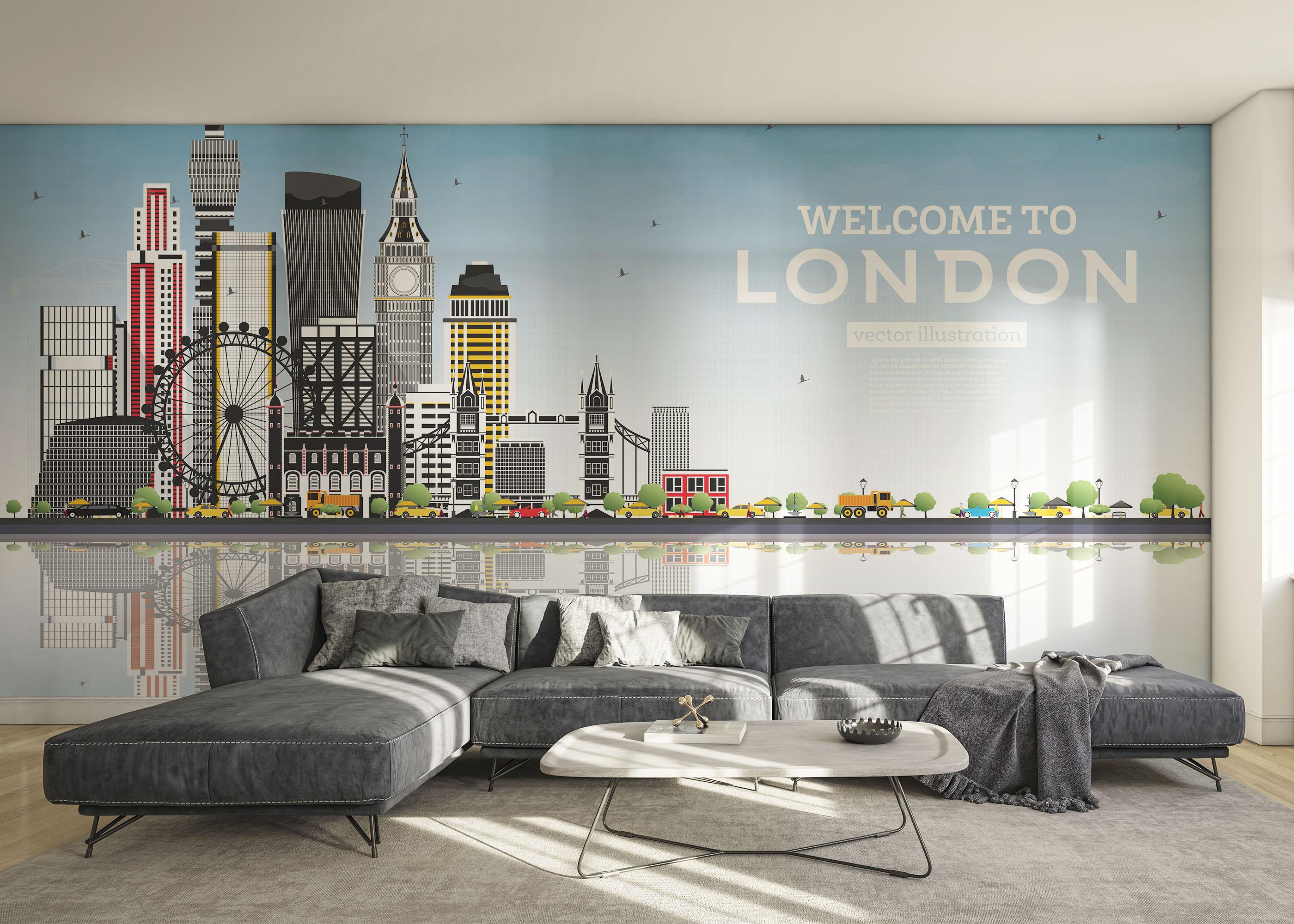 Fototapet Welcome To London mockup 0