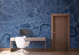 Blue London Map mockup 1