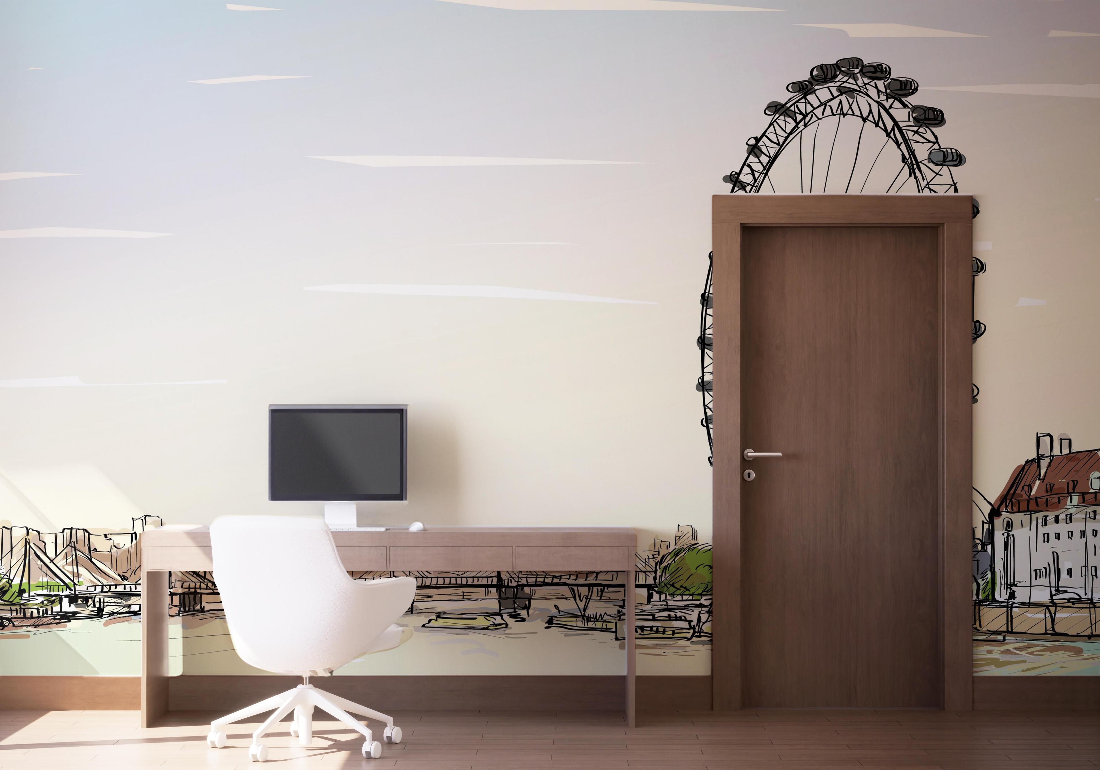 Fototapet Fun View Sketch mockup 1