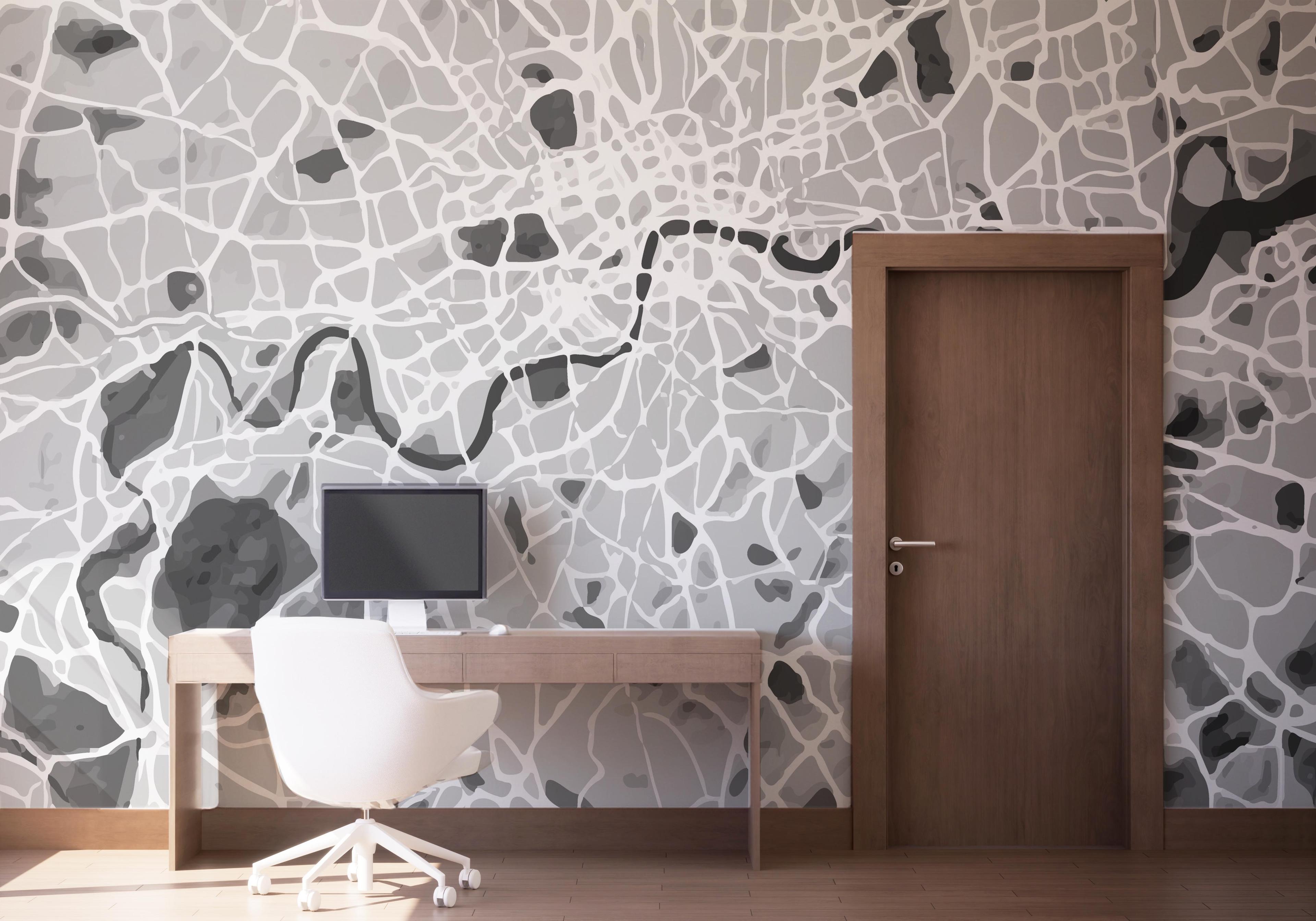 Fototapet Light Grey London mockup 1