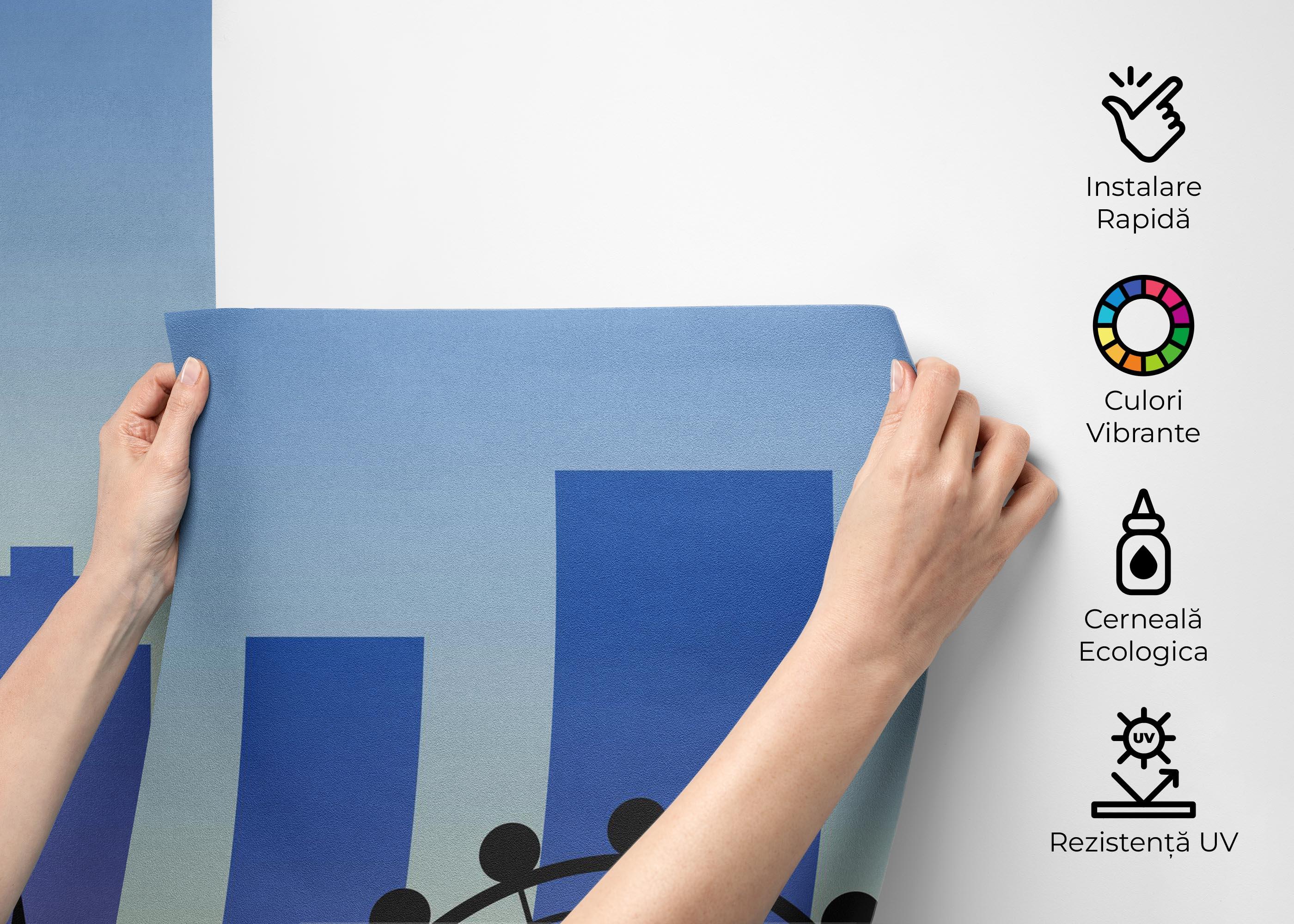 Fototapet Blue Sky London mockup 2