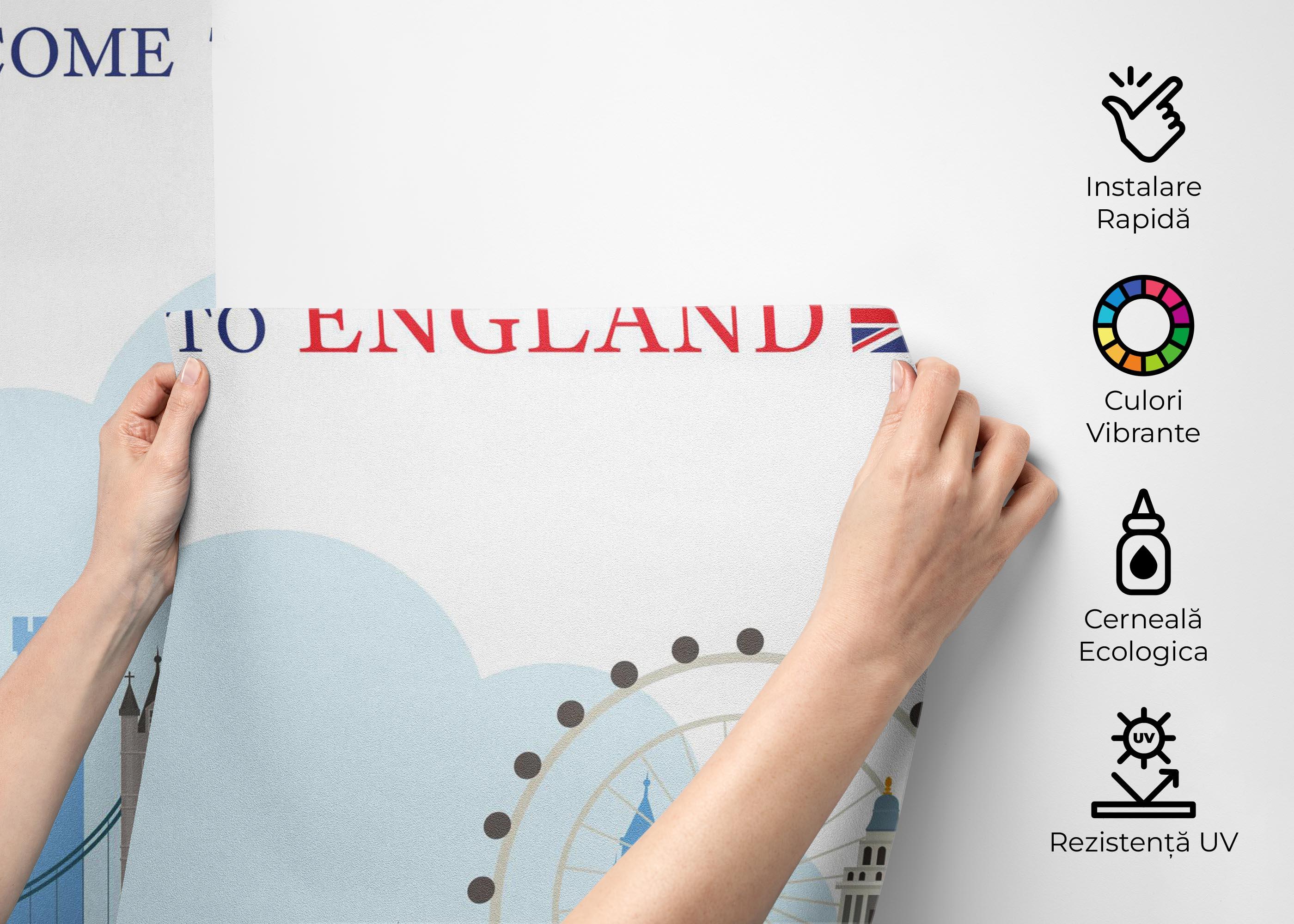 Fototapet England Welcome mockup 2