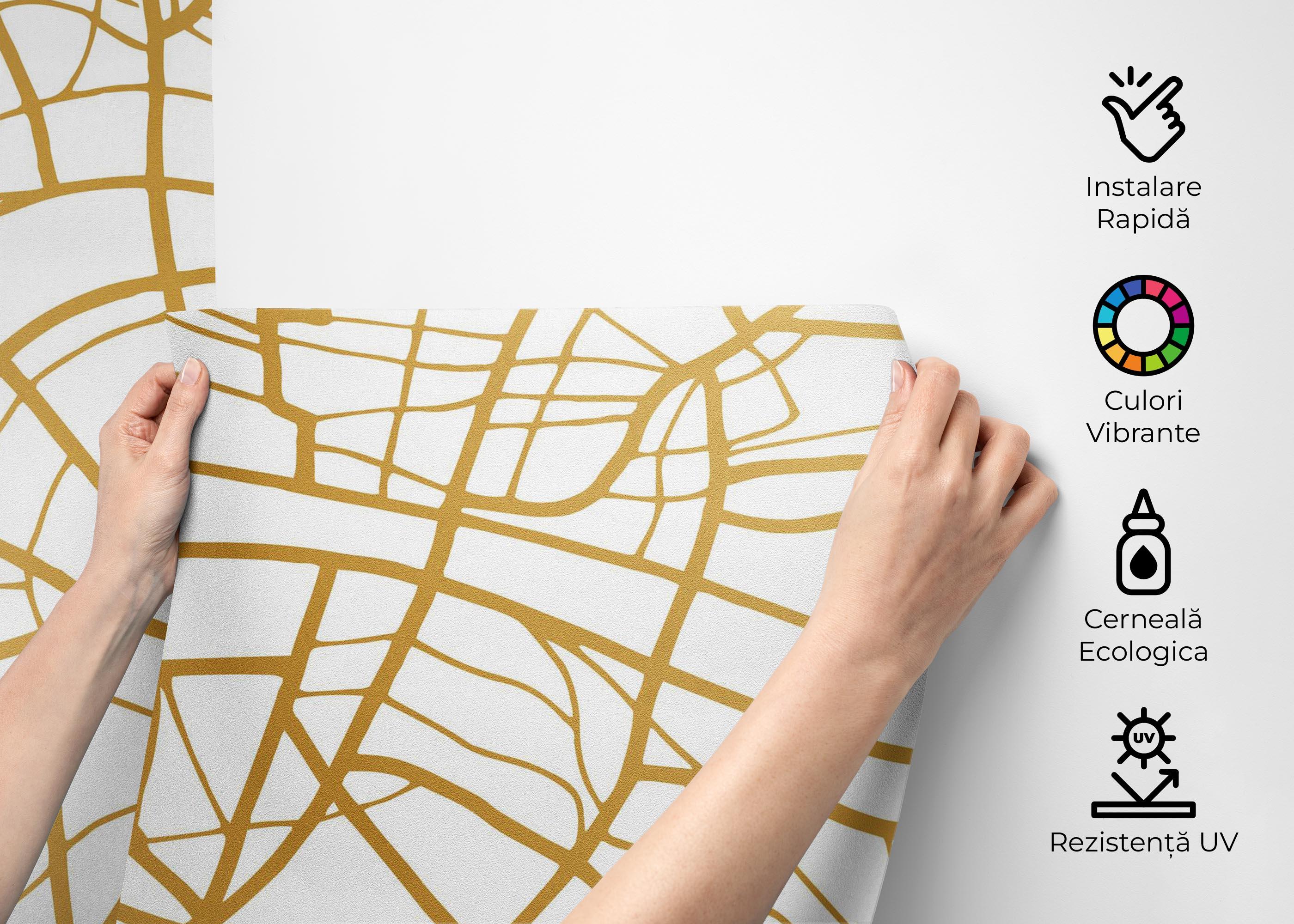 Fototapet Gold London Map mockup 2