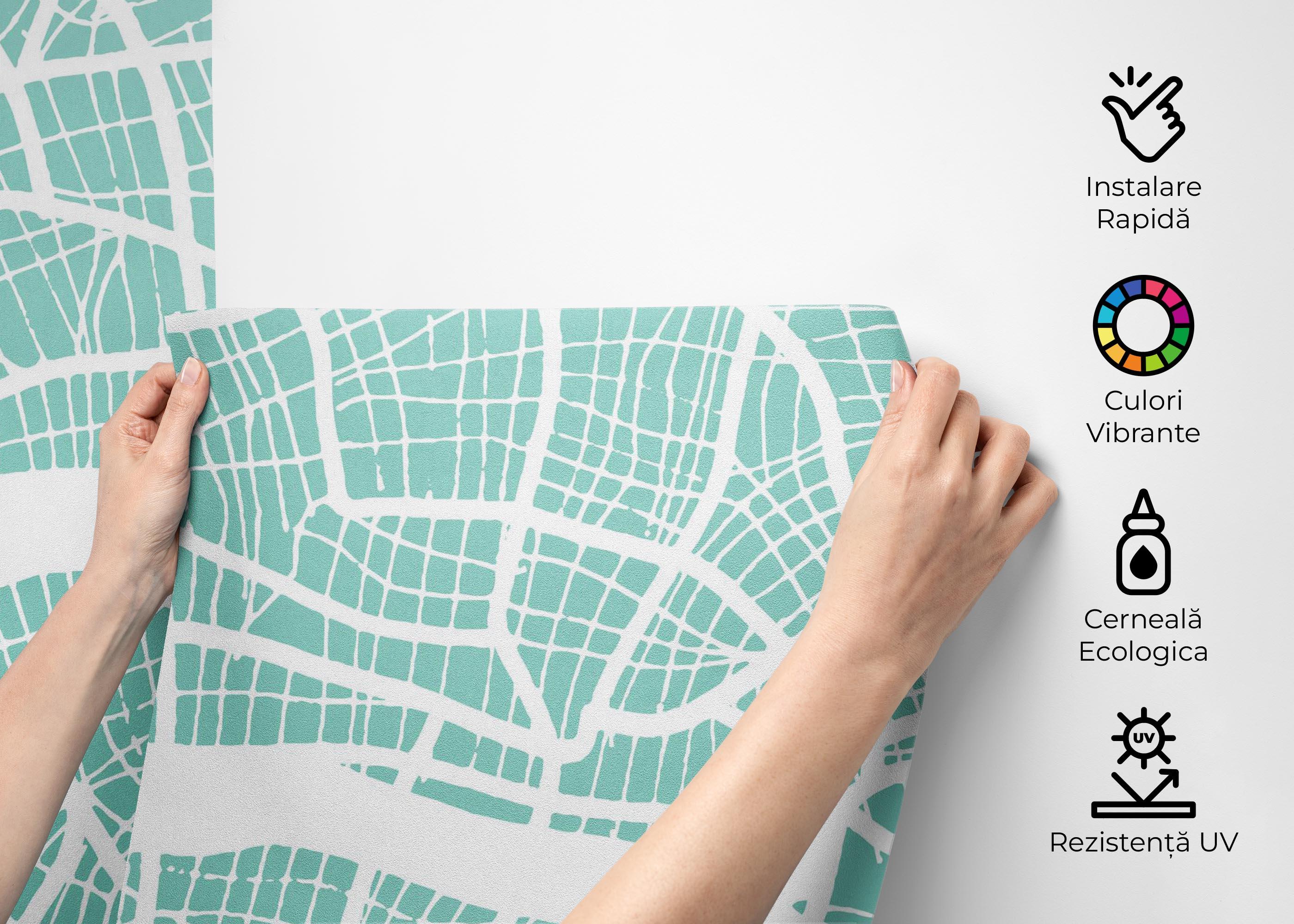 Fototapet Light Blue London mockup 2