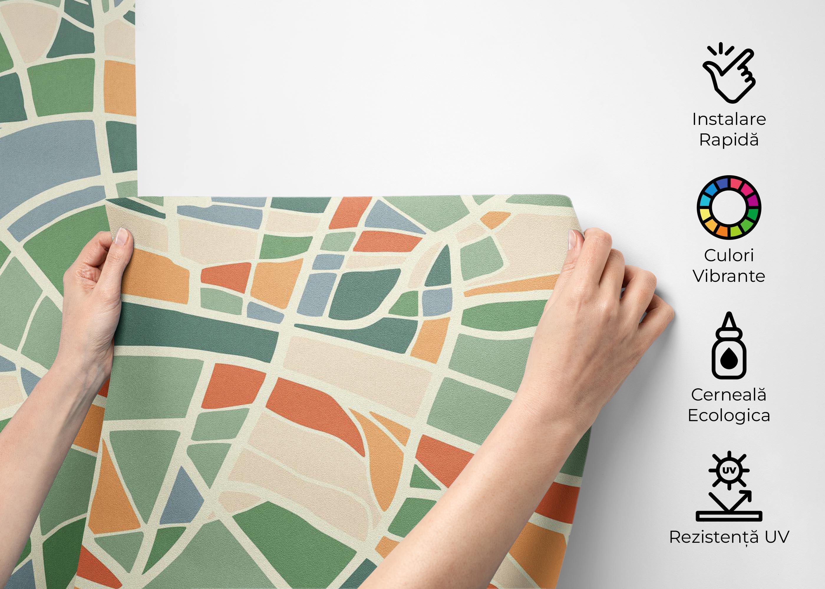 Fototapet London Colorful Map mockup 2