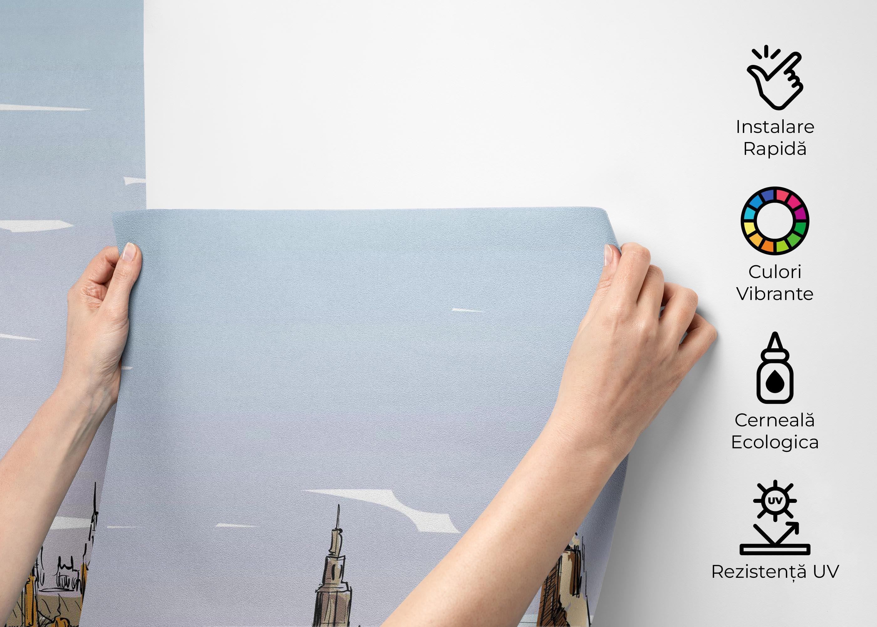 Fototapet London Sketch mockup 2