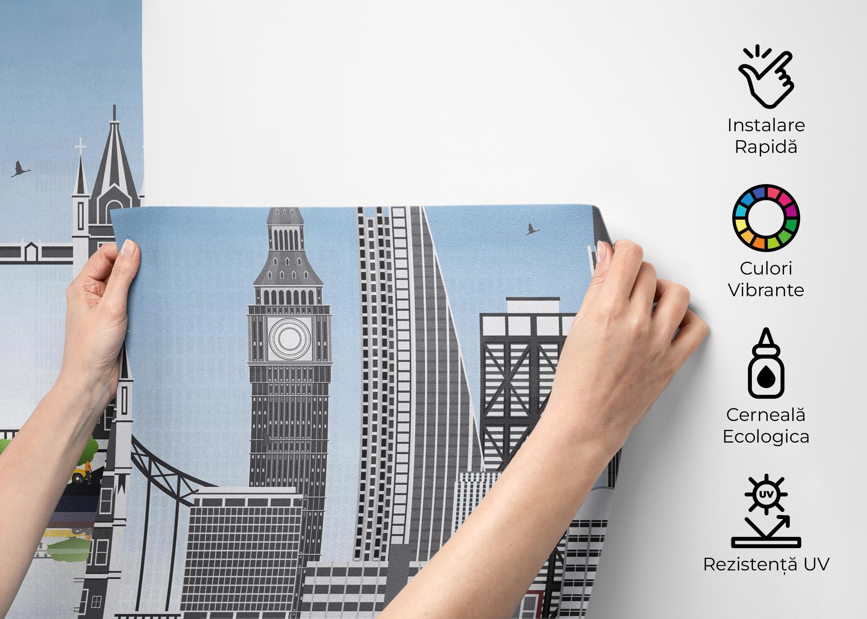 Fototapet London Water mockup 2