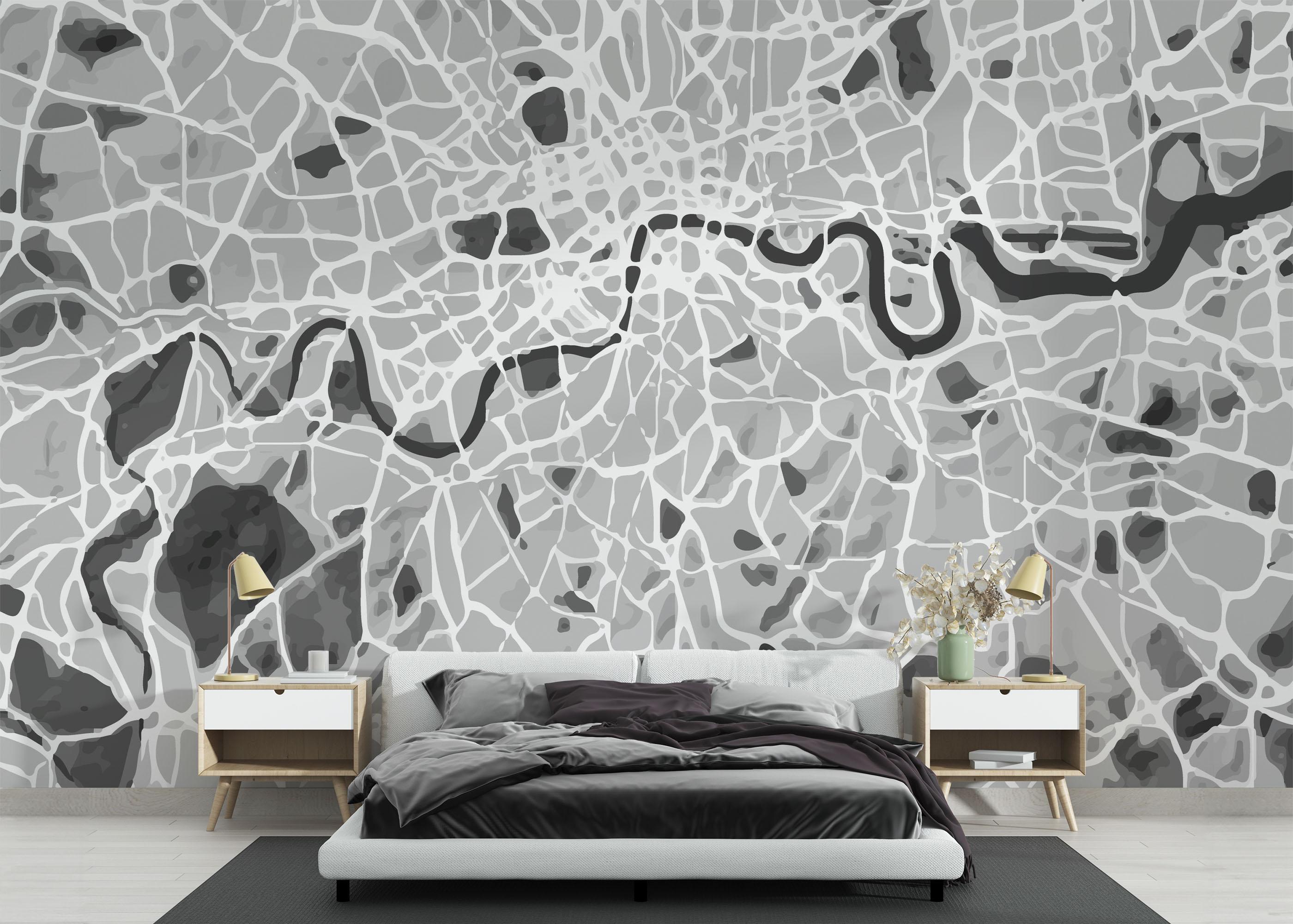 Fototapet Light Grey London mockup 3