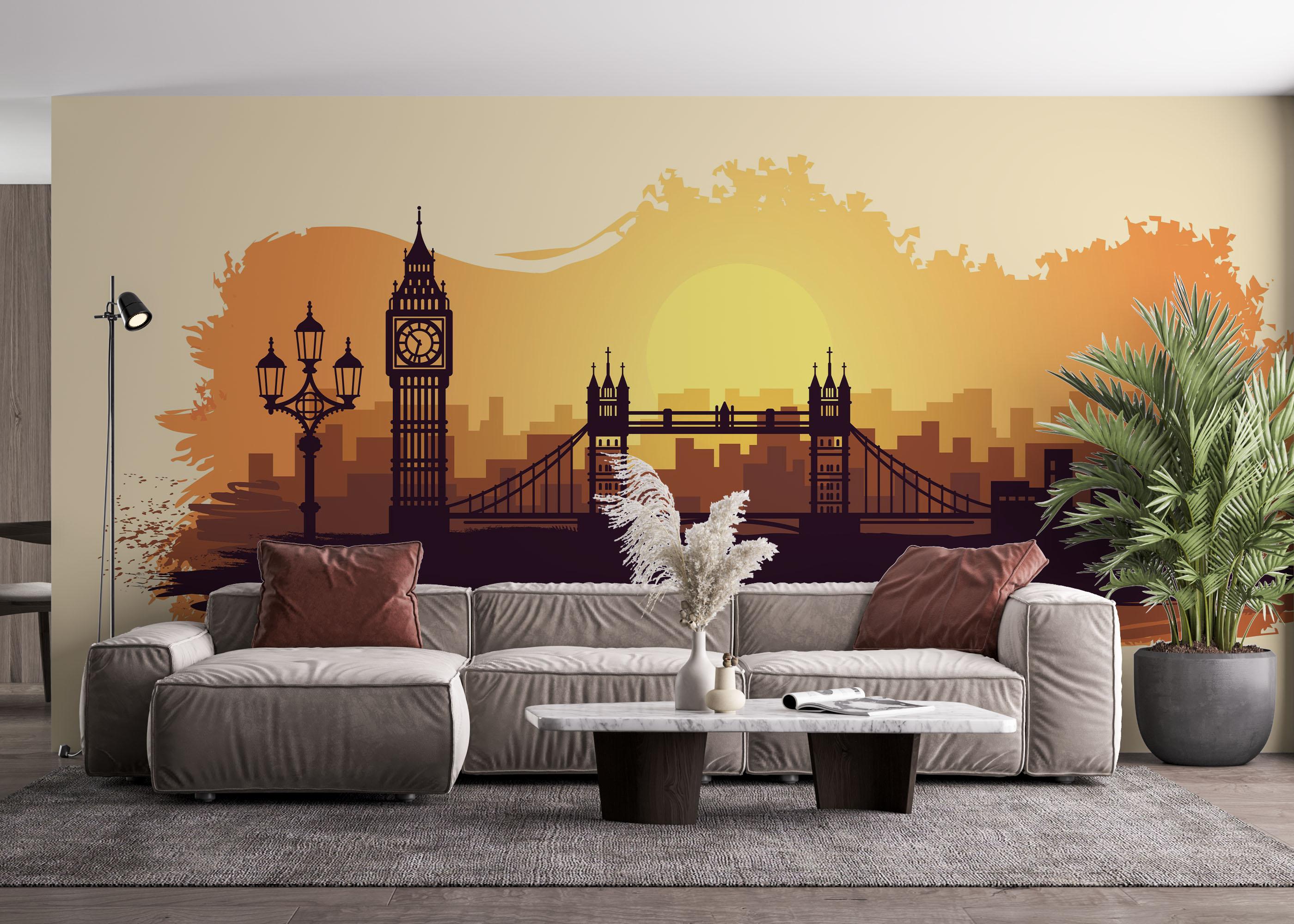 Fototapet Big Sun London mockup 4