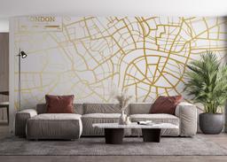 Gold London Map mockup 4