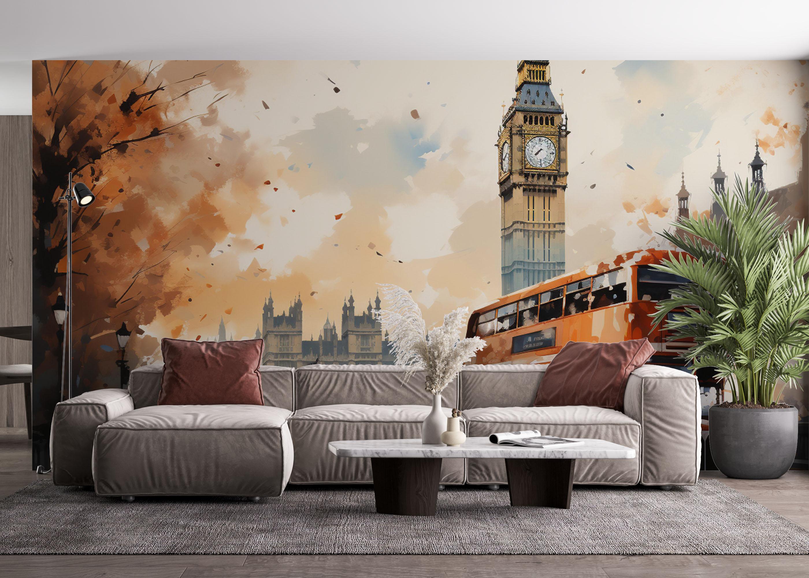 Fototapet Urban Life England mockup 4