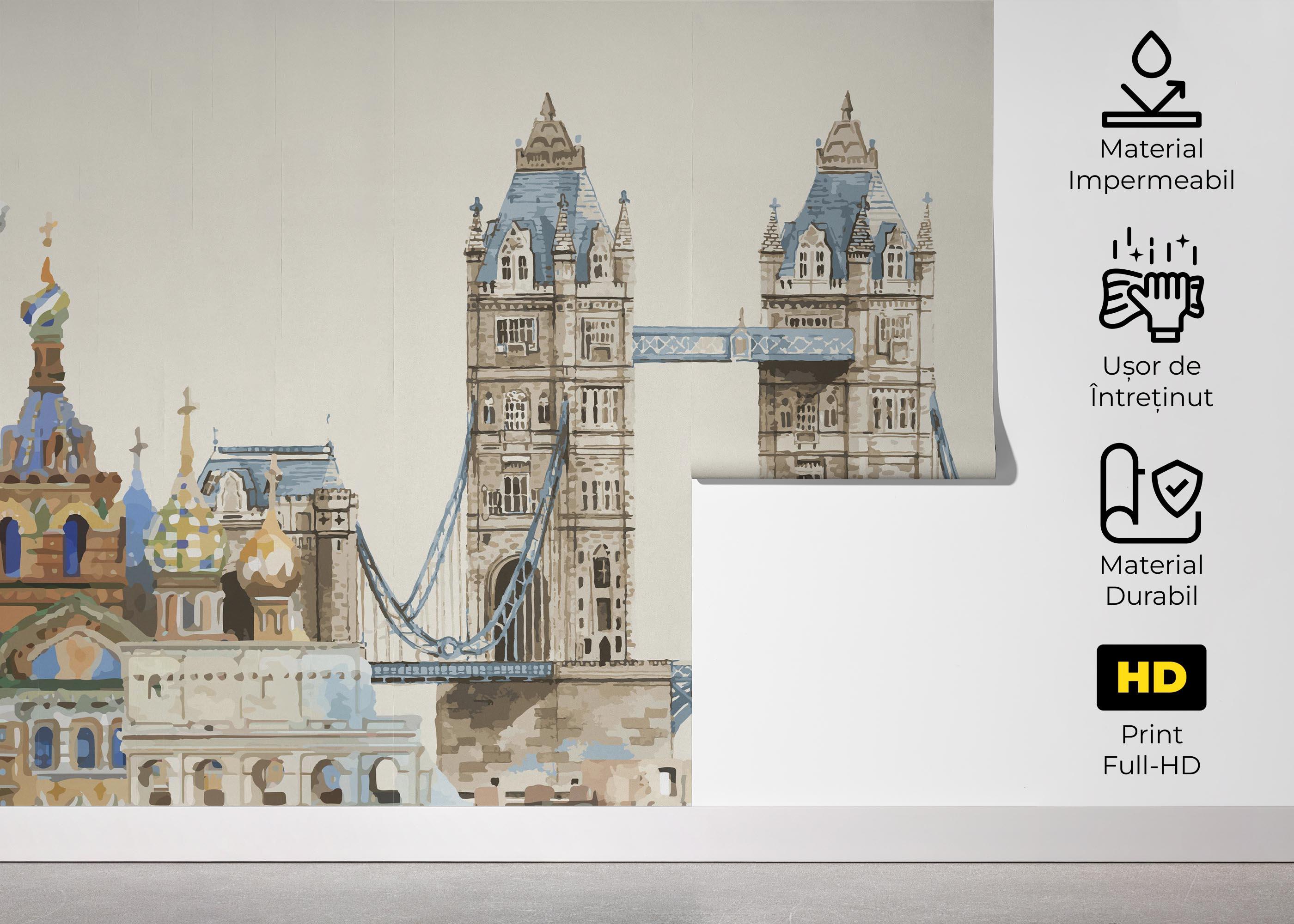 Fototapet Art Travel mockup 5