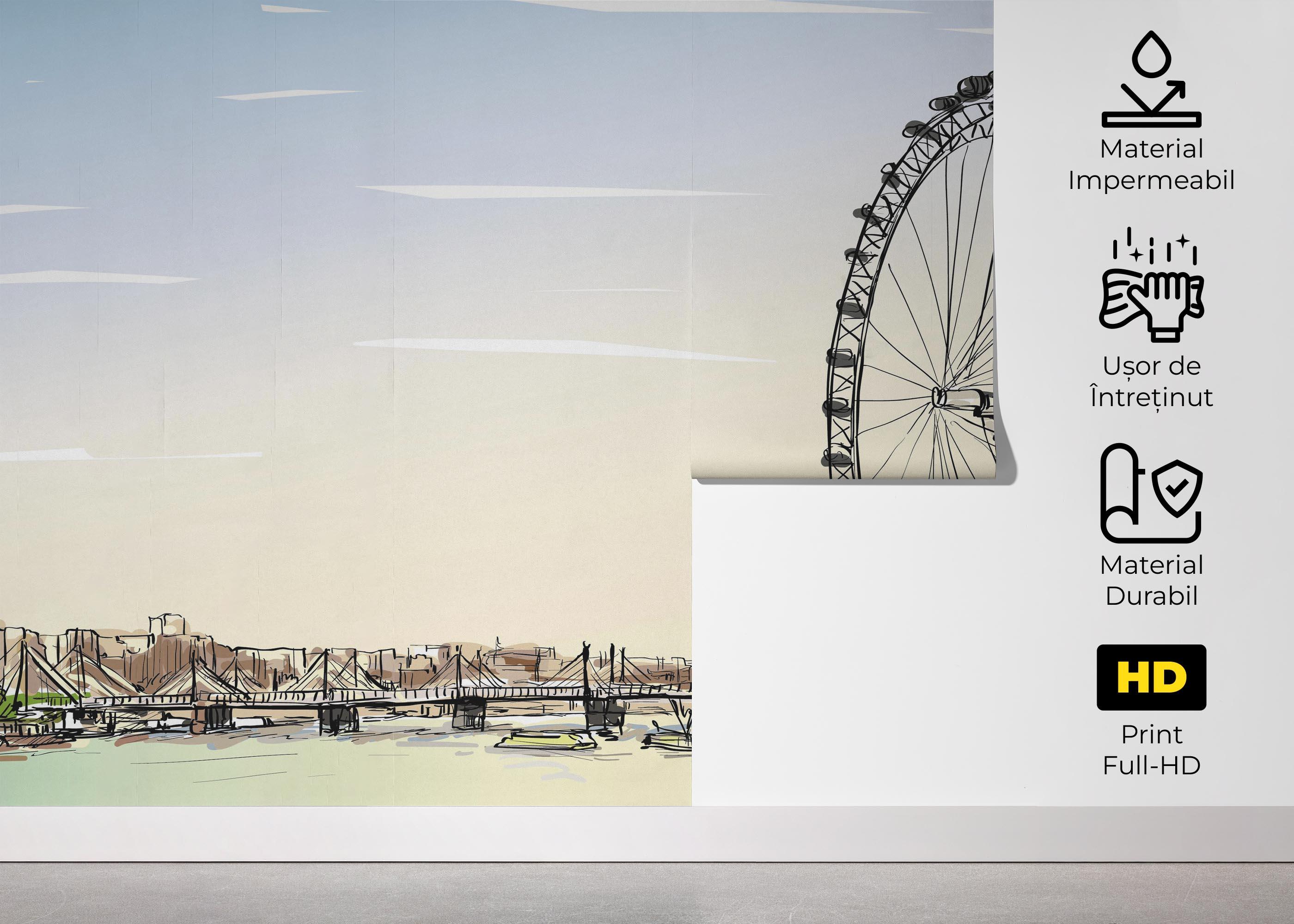 Fototapet Fun View Sketch mockup 5