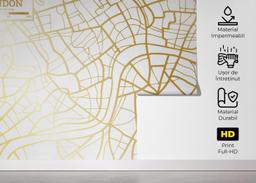 Gold London Map mockup 5