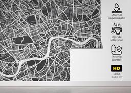 London Grey Map mockup 5