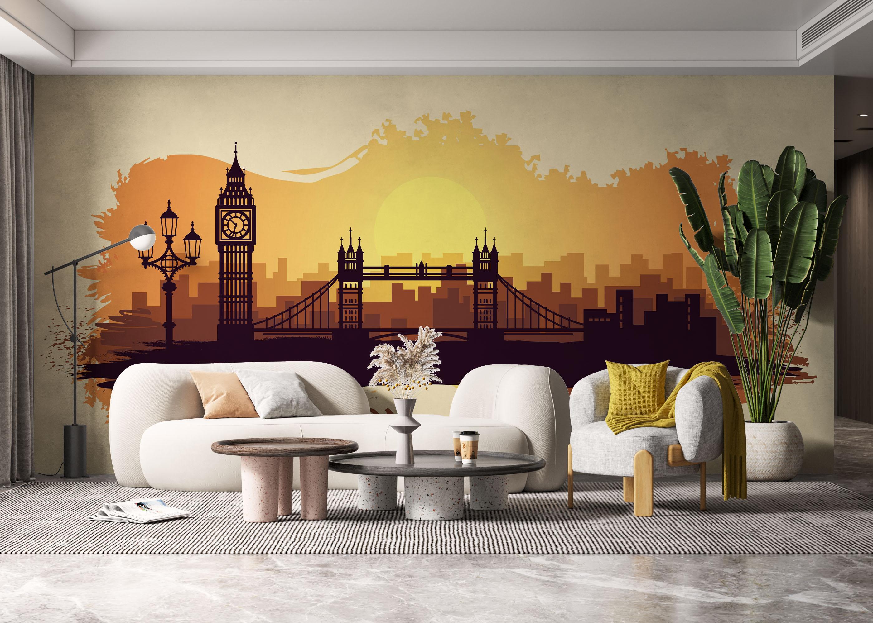 Fototapet Big Sun London mockup 6