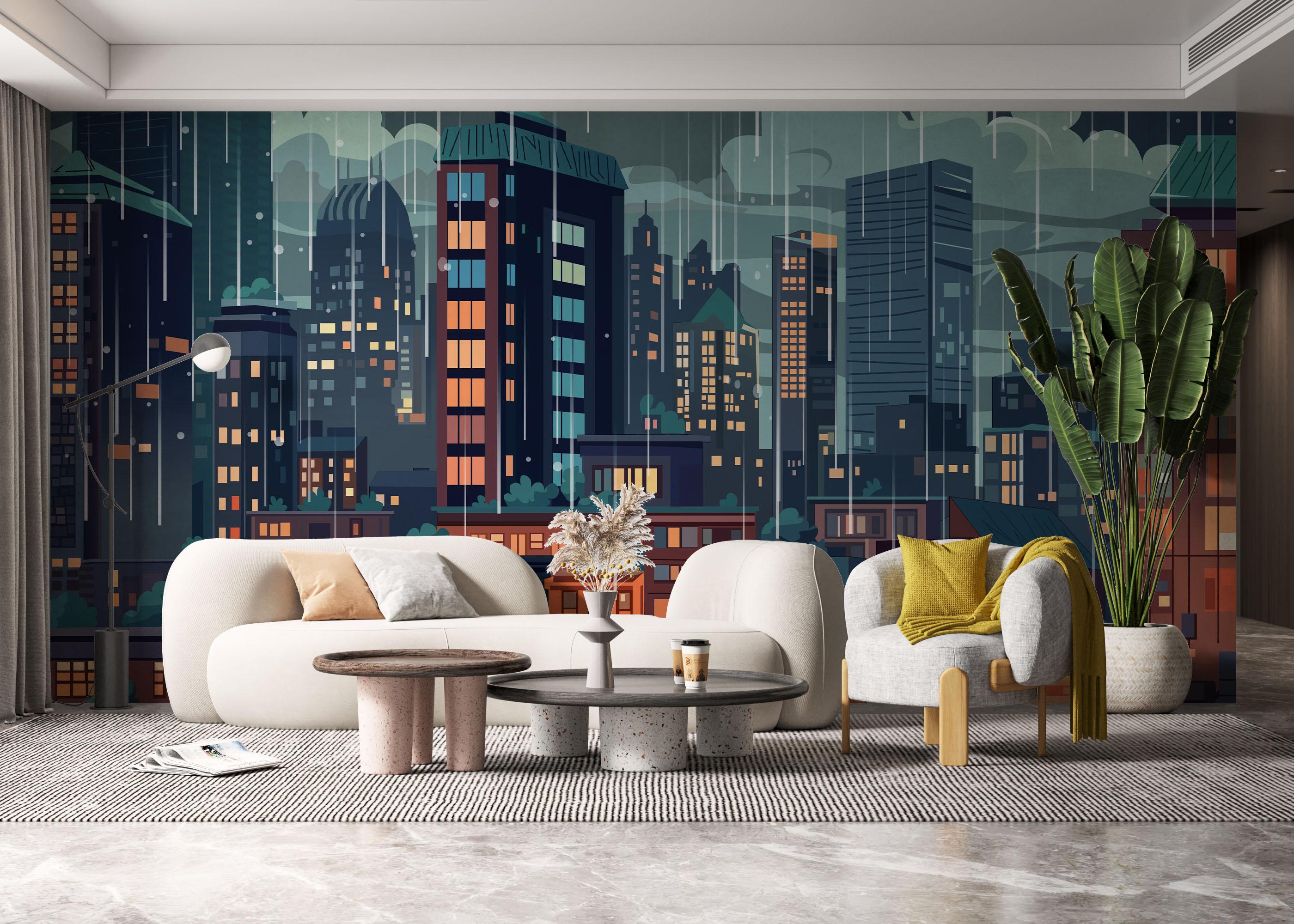 Fototapet England City Art mockup 6