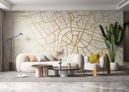 Gold London Map mockup 6