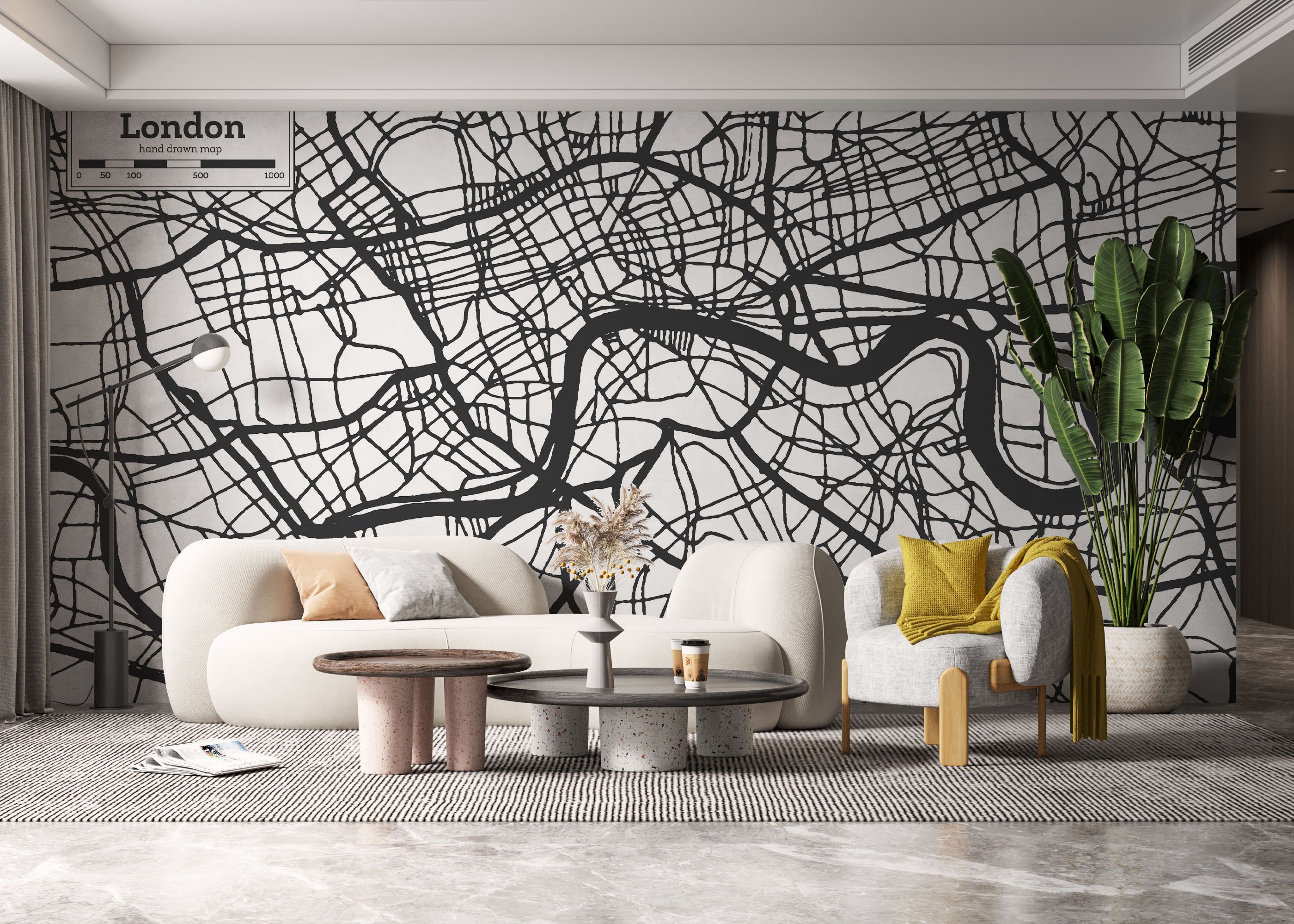 Grey Map London mockup 6