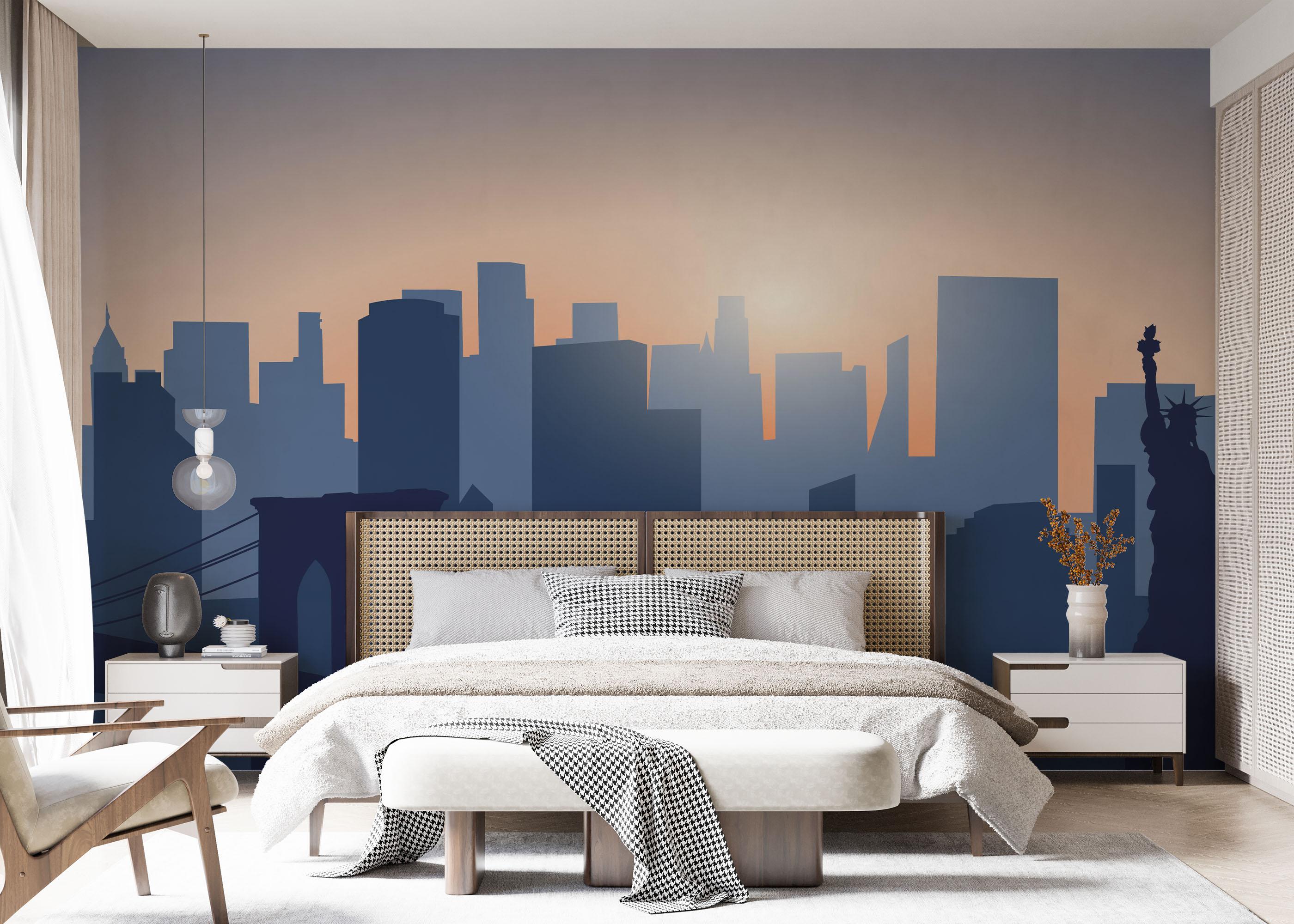 Fototapet Blue New York mockup 7