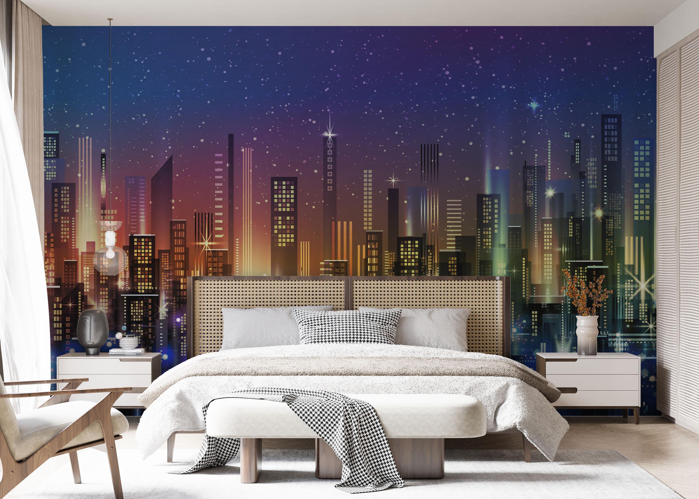 Fototapet Blue Sky City mockup 7