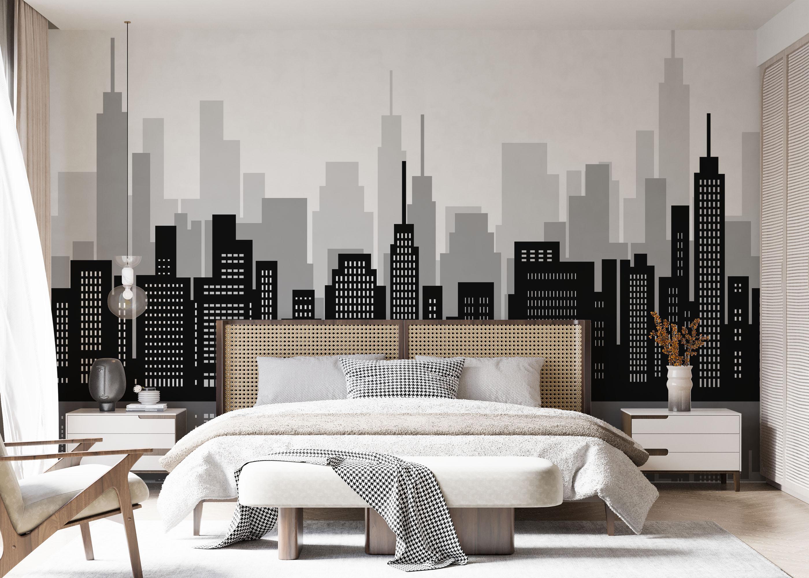 Fototapet Buildings River mockup 7