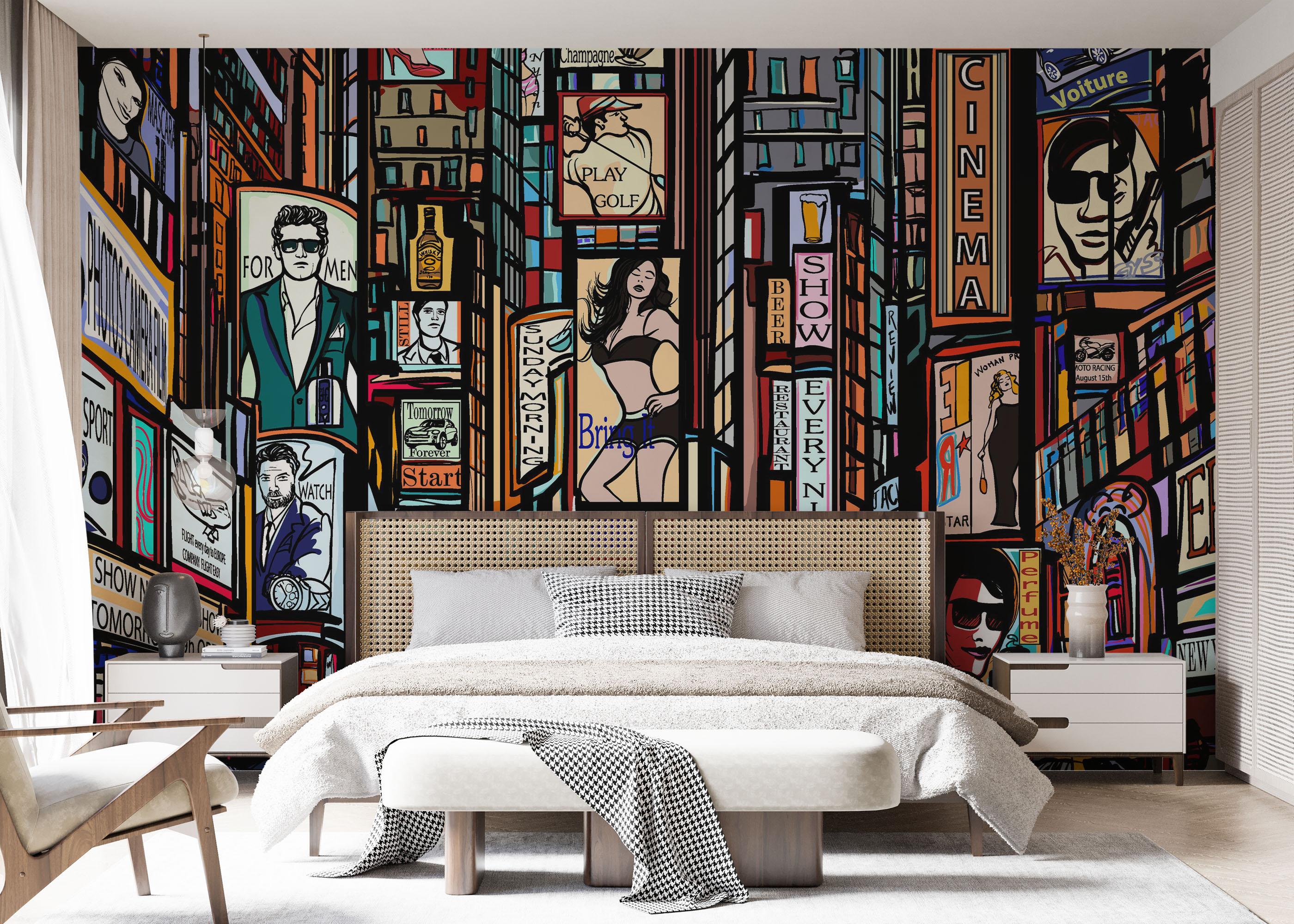 Fototapet Color City New York mockup 7