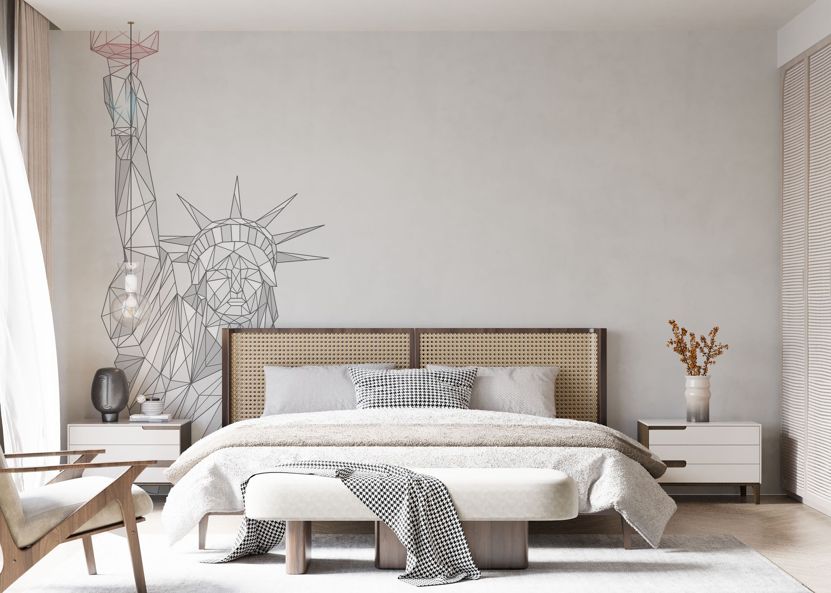 Liberty Line Statue mockup 7