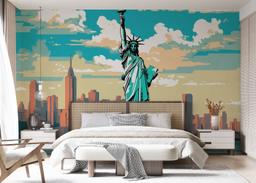 Liberty Statue Cartoon mockup 7