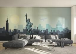 Airplane New York mockup 0