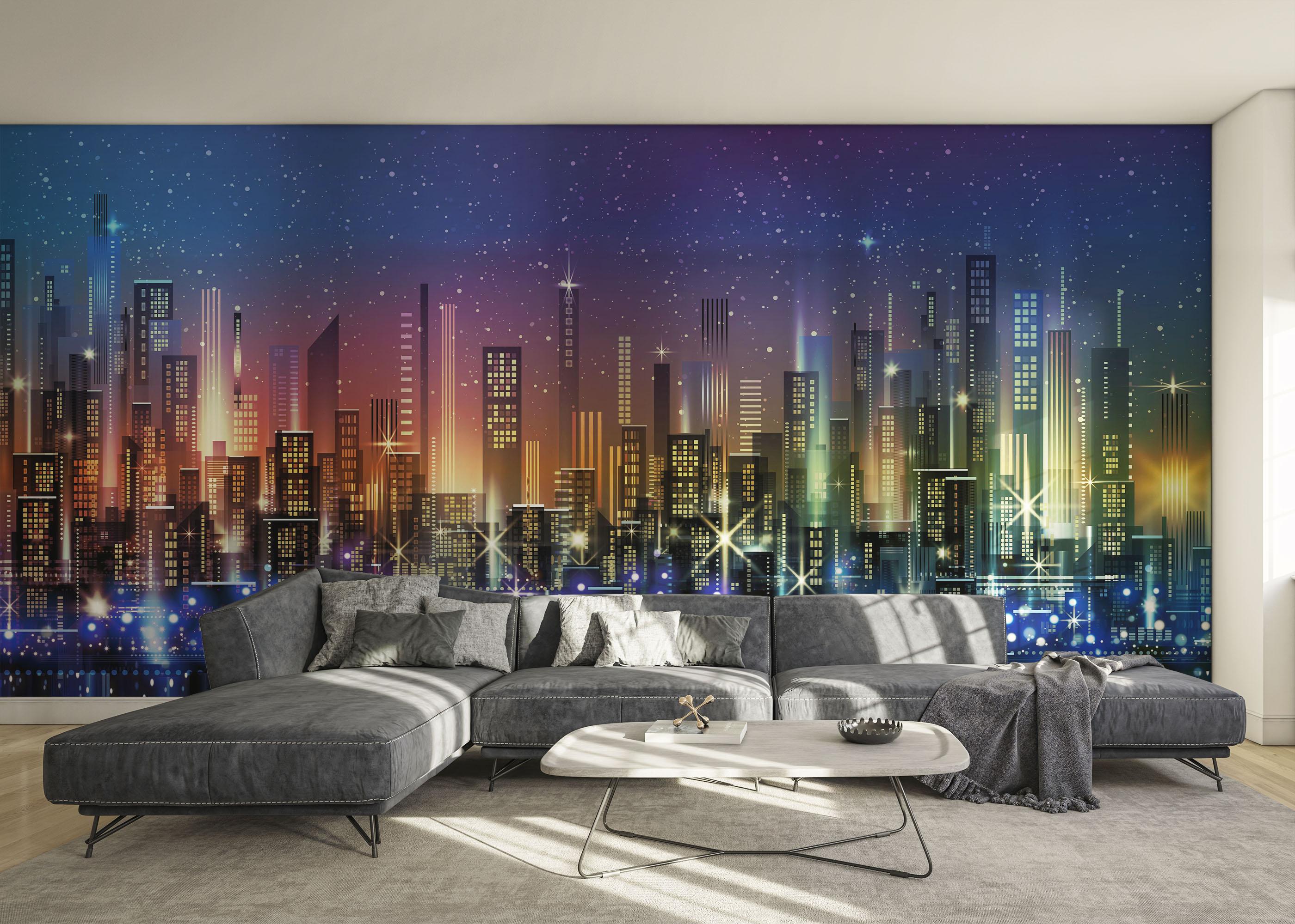 Fototapet Blue Sky City mockup 0