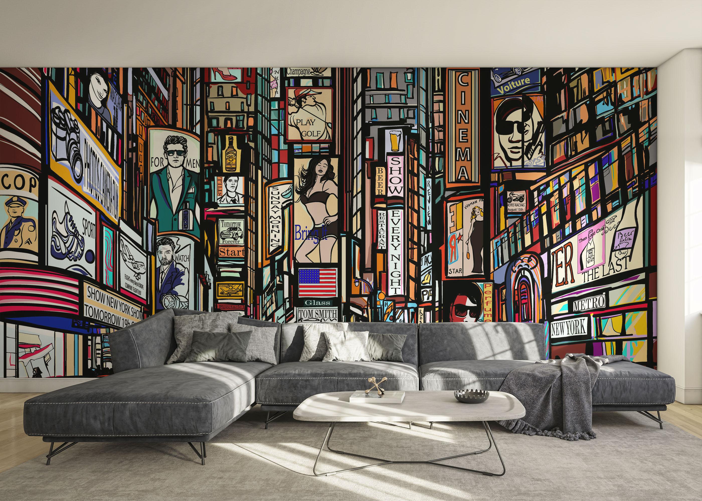 Fototapet Color City New York mockup 0