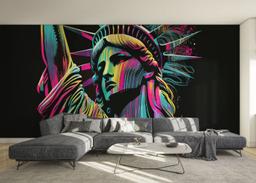 Colorful Liberty Statue mockup 0