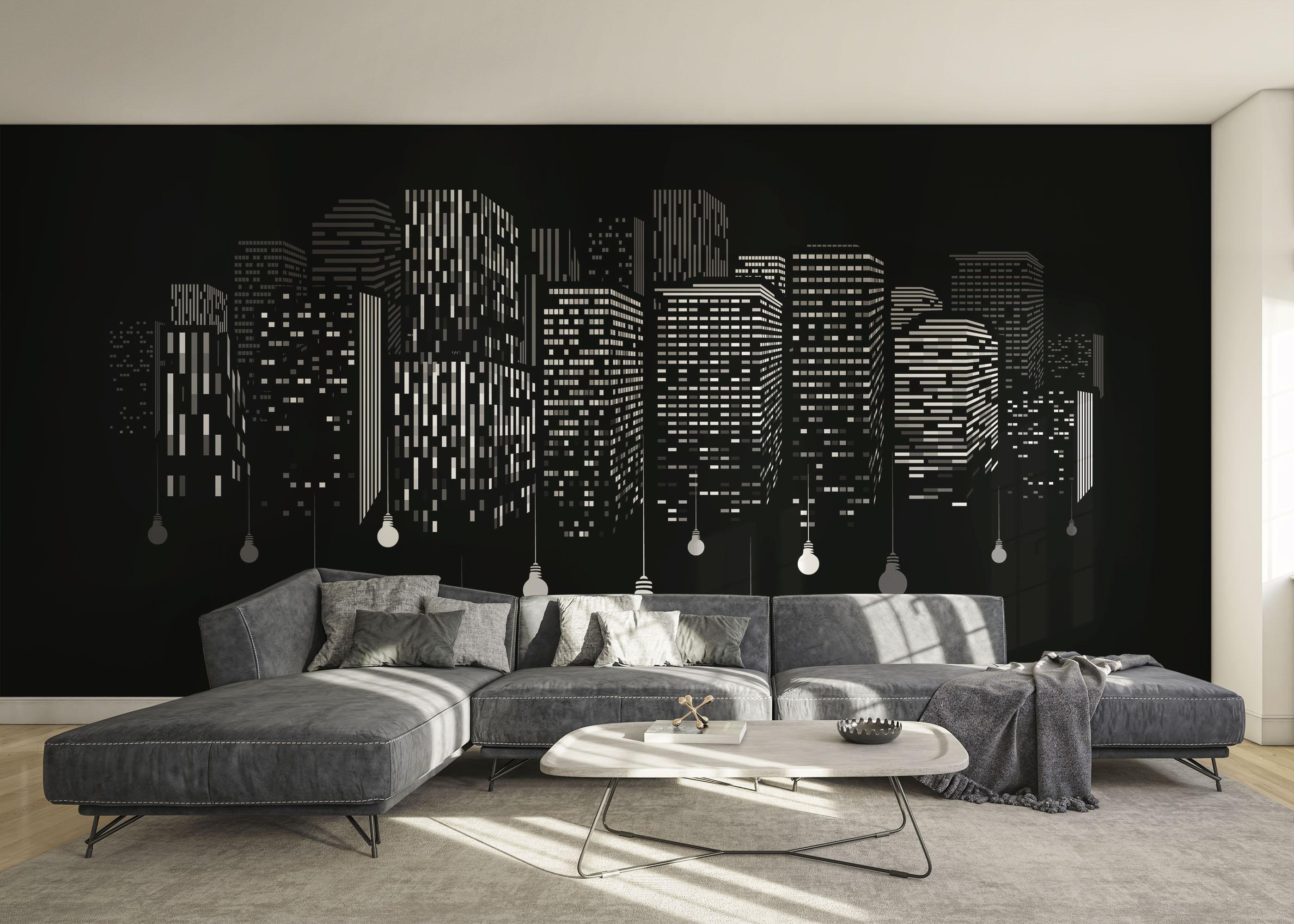 Fototapet Falling Lights Art mockup 0