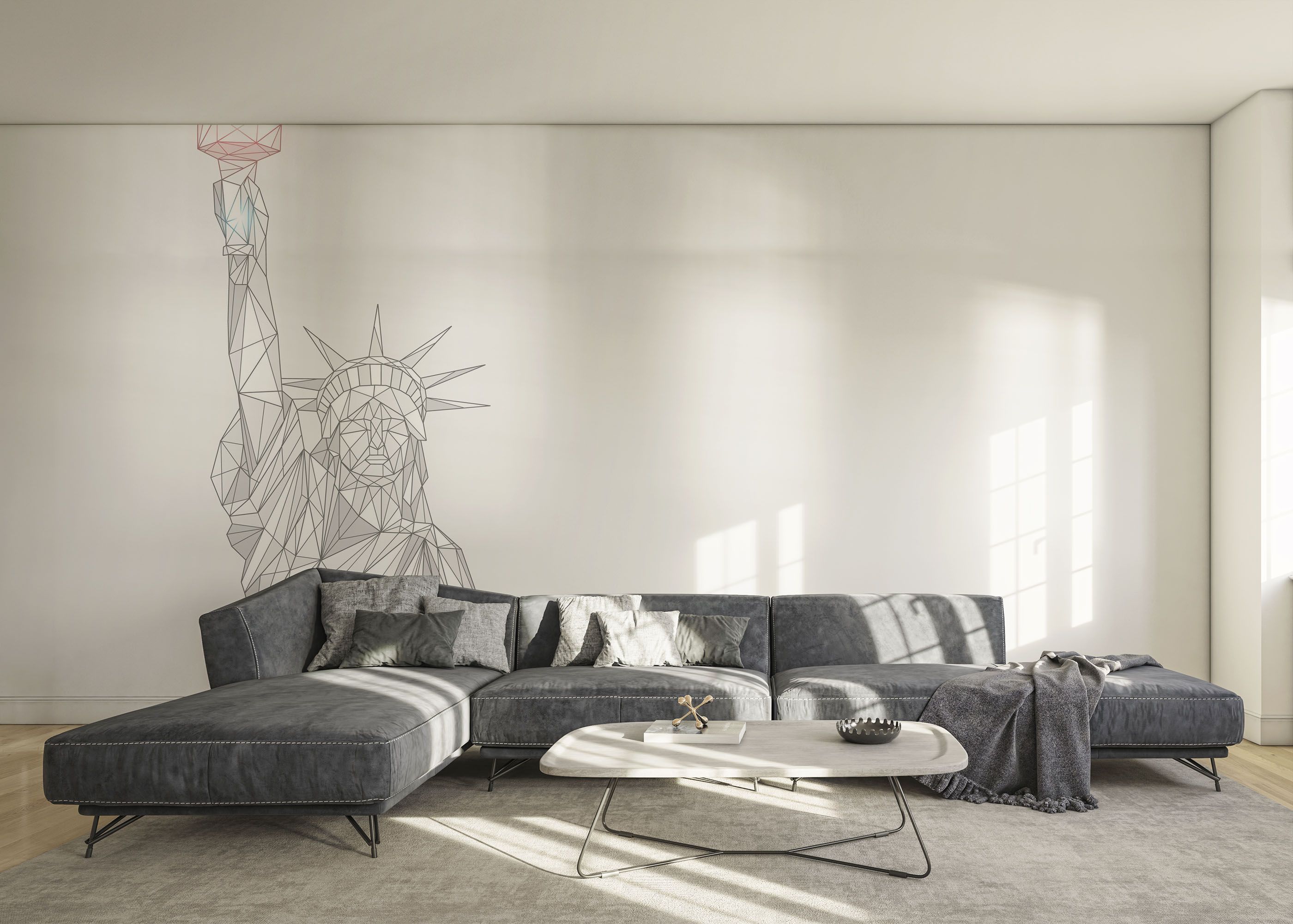 Liberty Line Statue mockup 0