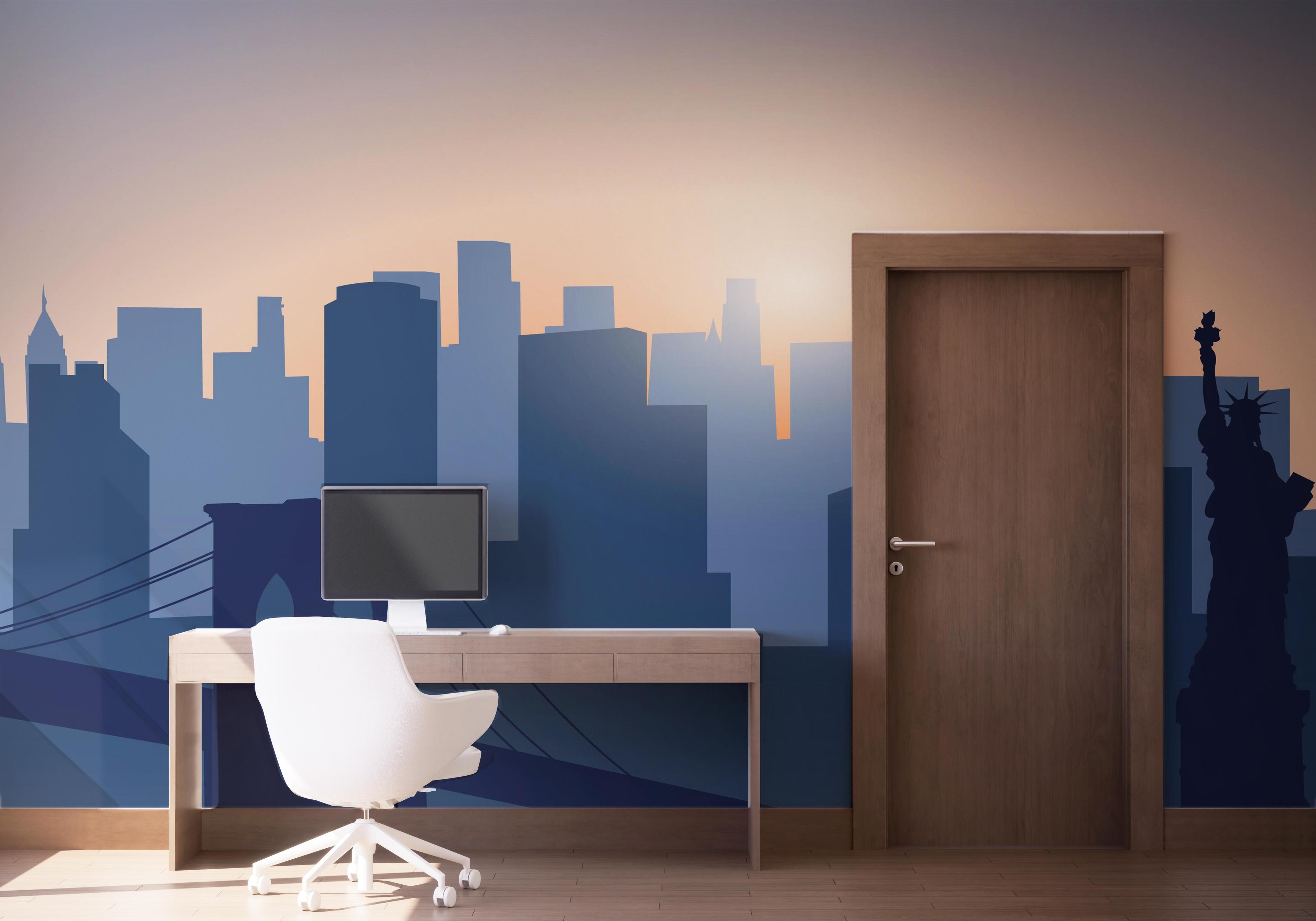 Fototapet Blue New York mockup 1