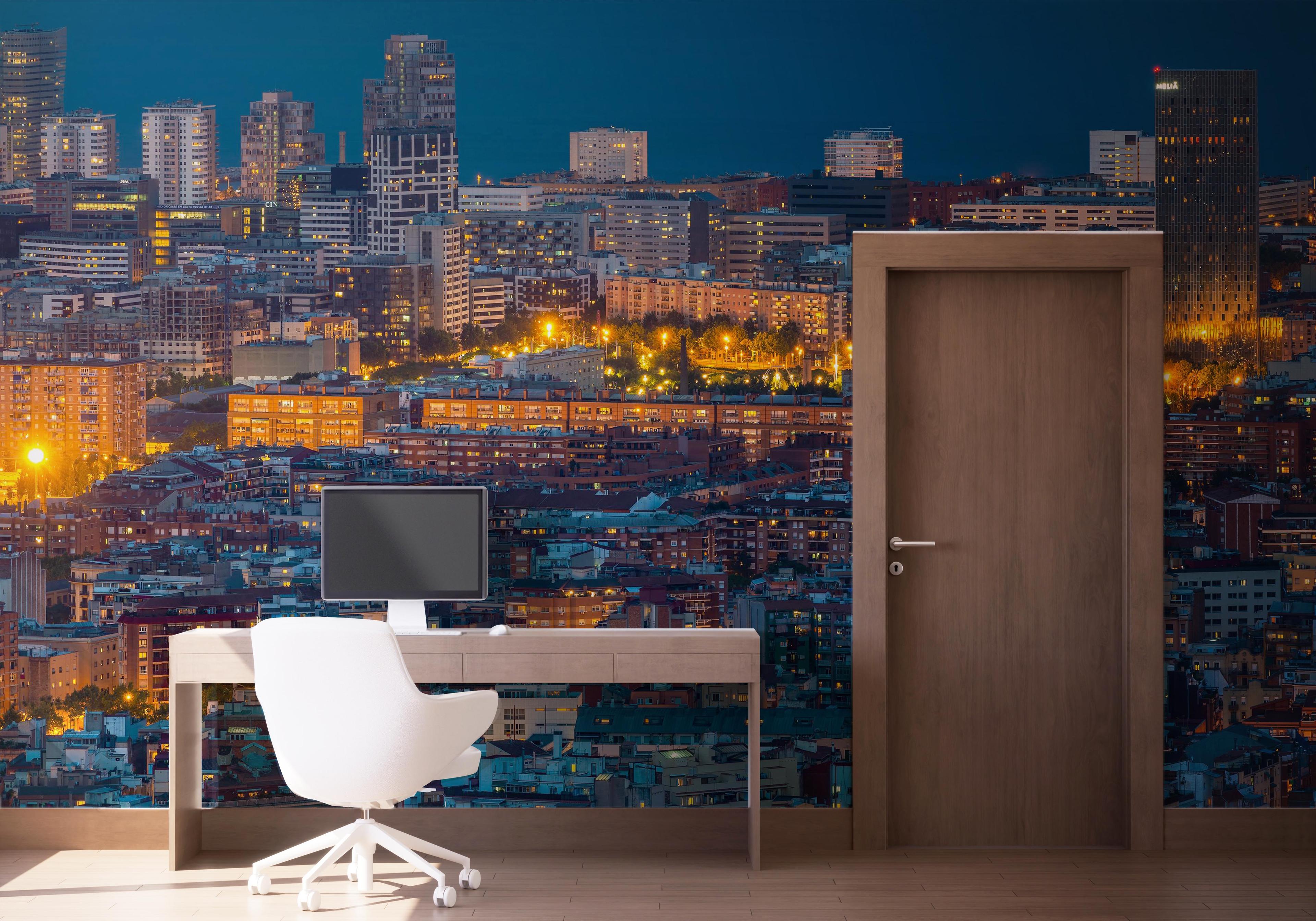 Fototapet City Lights mockup 1