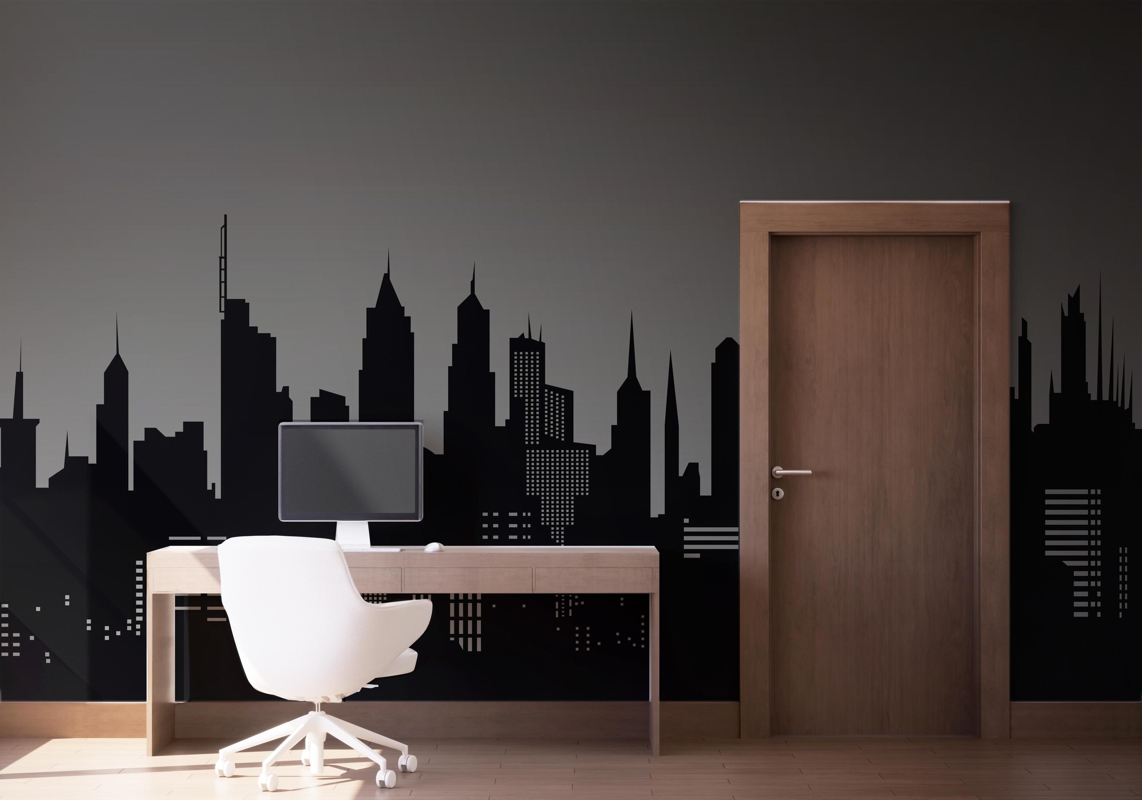 Fototapet Grey Sky New York mockup 1