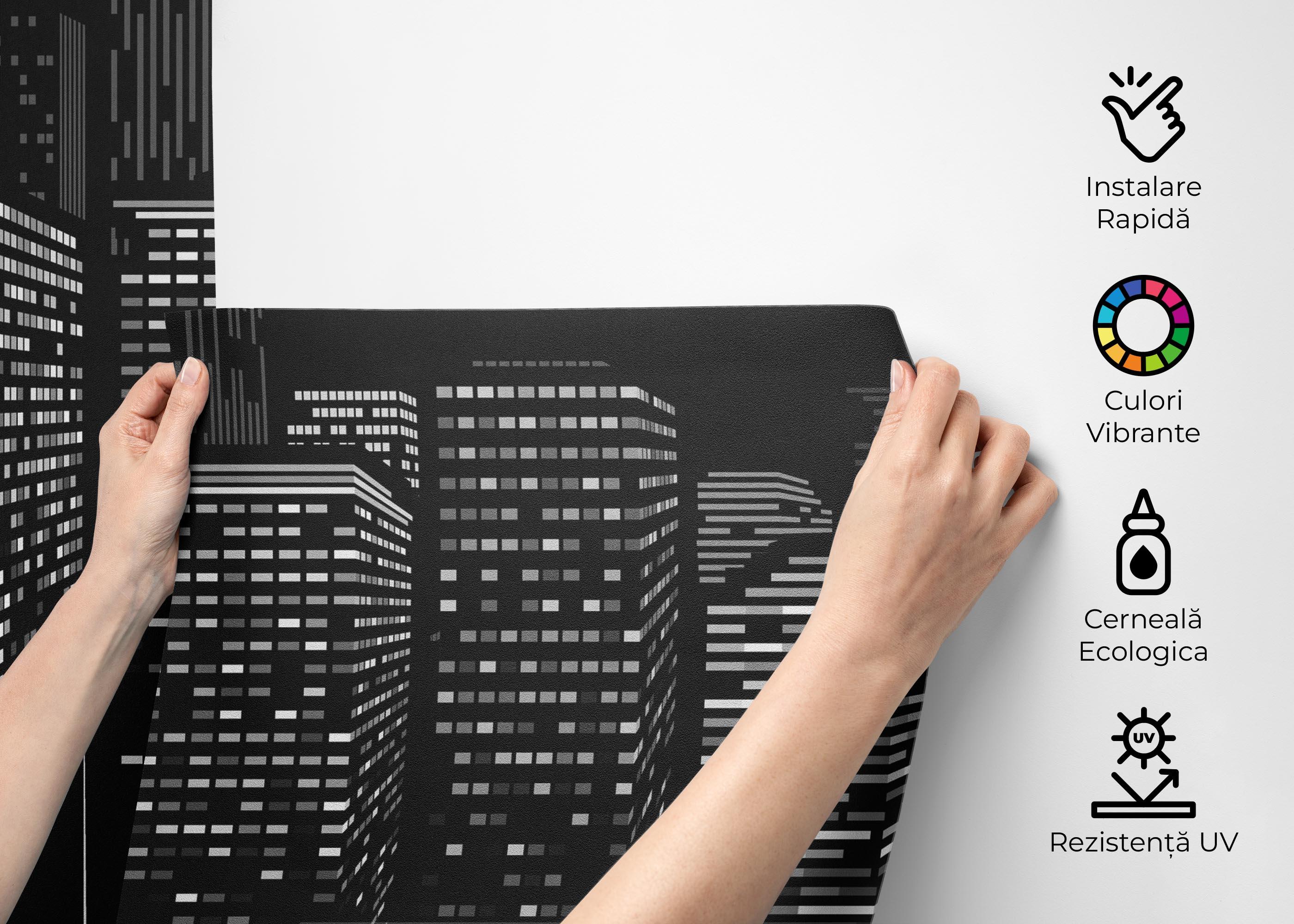 Fototapet Falling Lights Art mockup 2