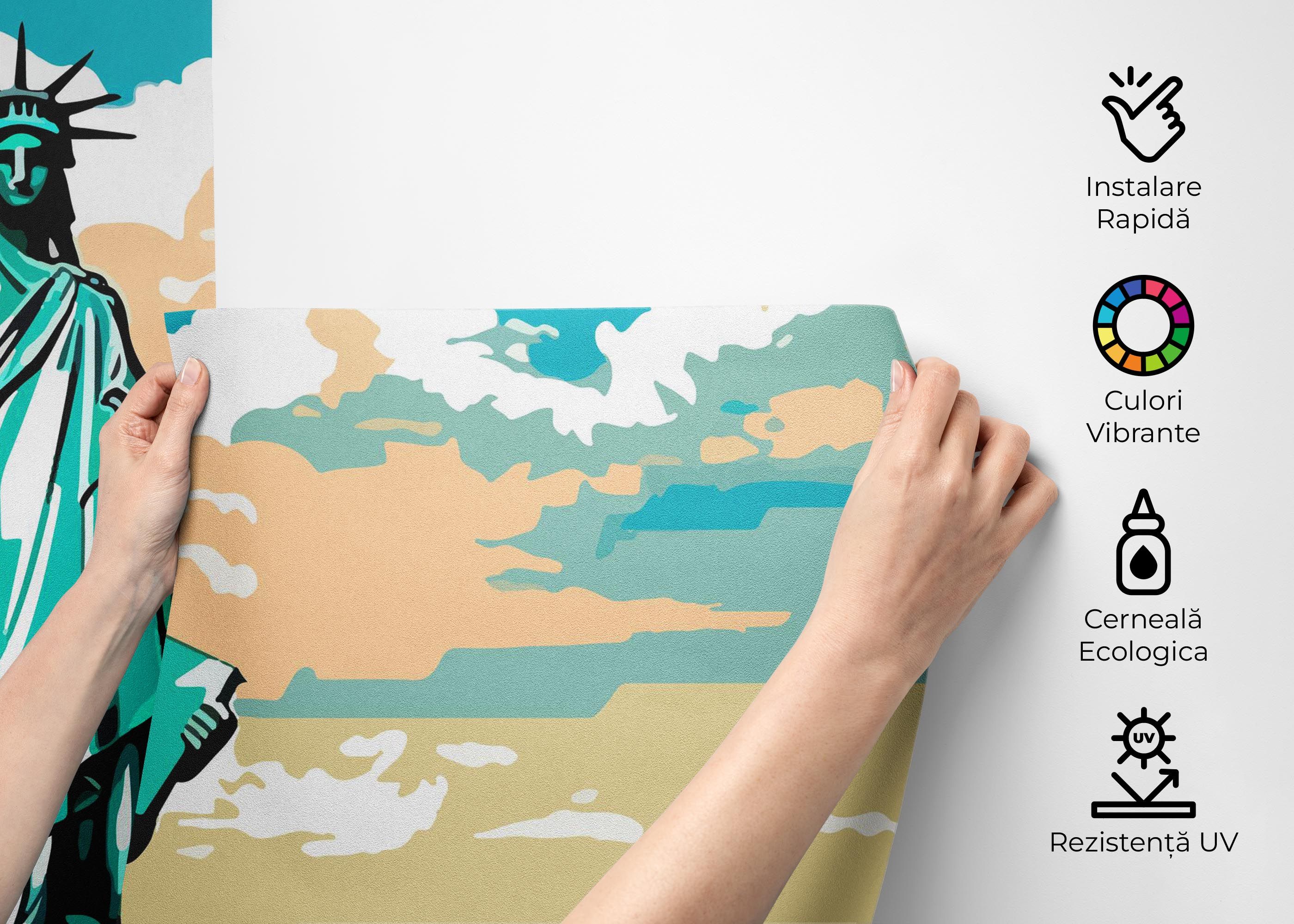 Liberty Statue Cartoon mockup 2