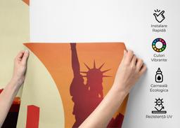 Liberty Statue Sunset mockup 2