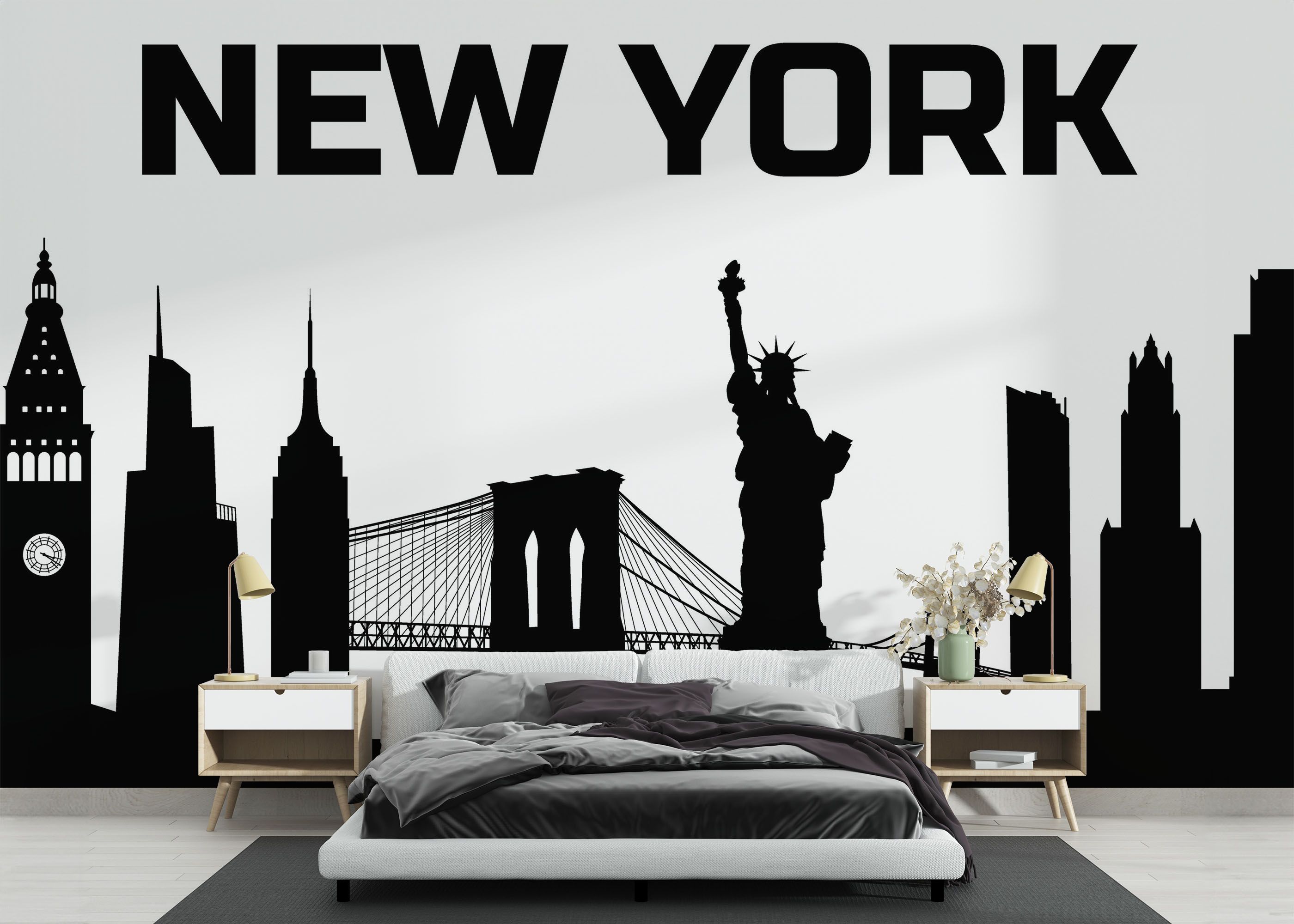Big New York Text mockup 3
