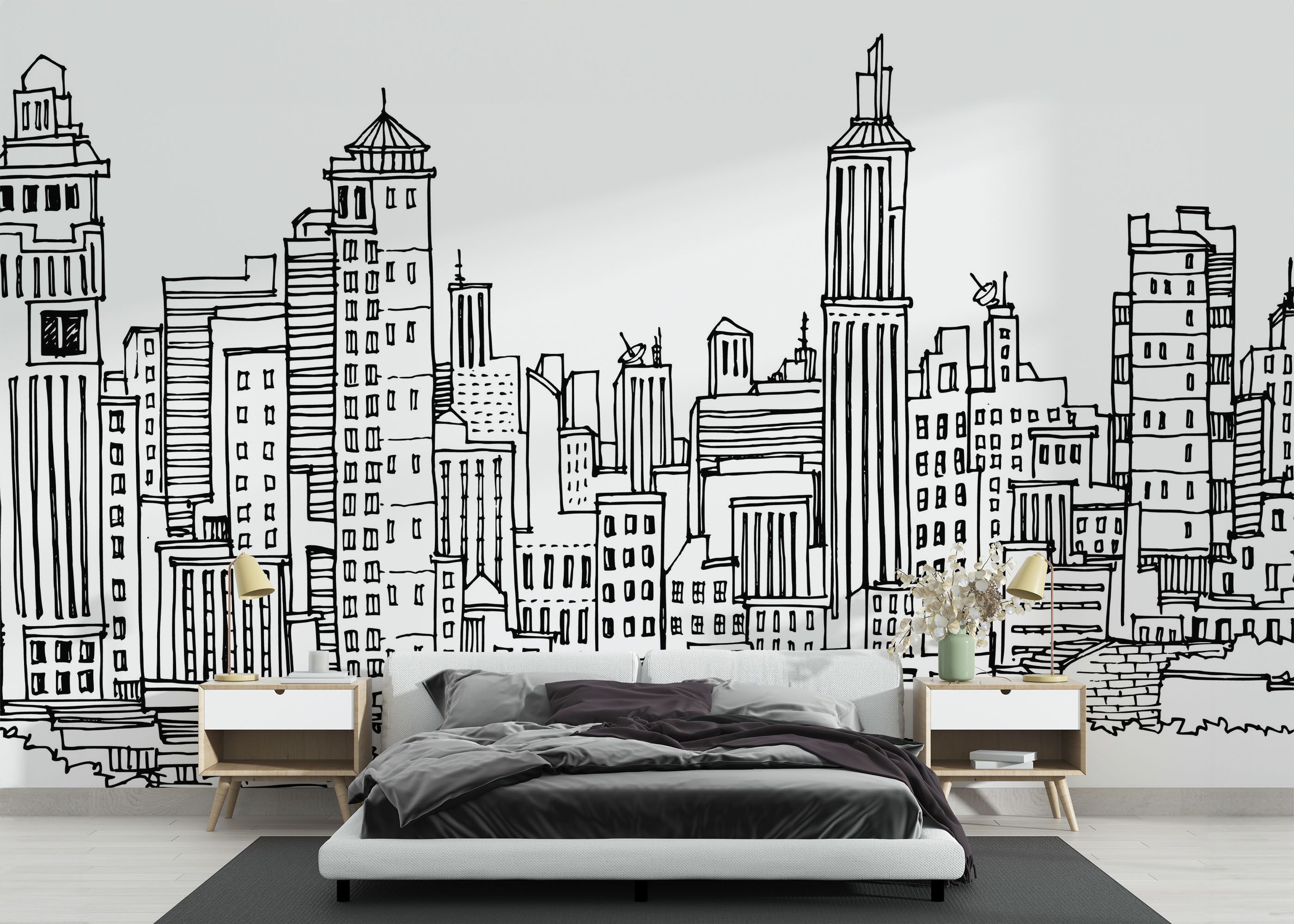 Black Line Skylines mockup 3