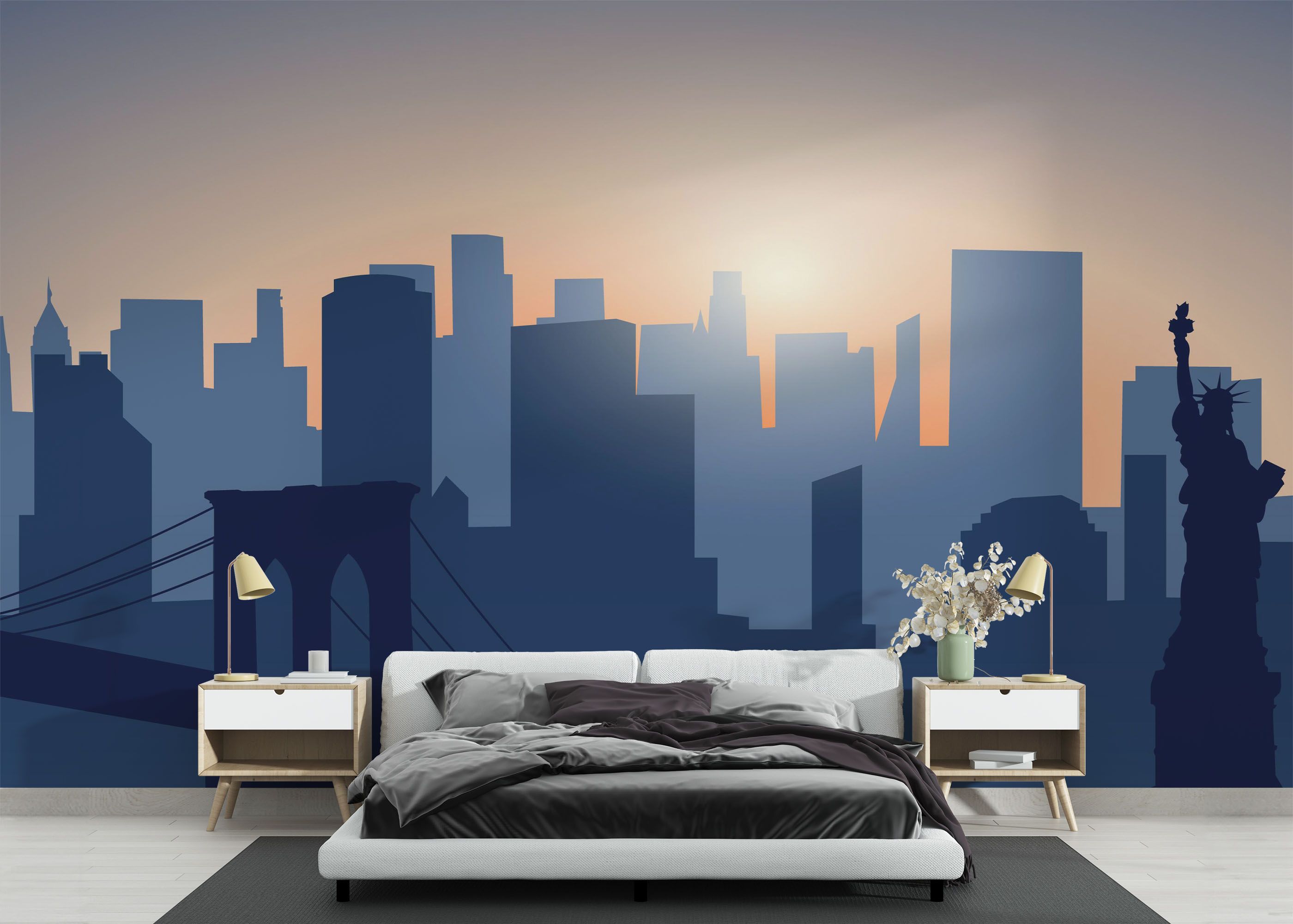 Blue New York mockup 3