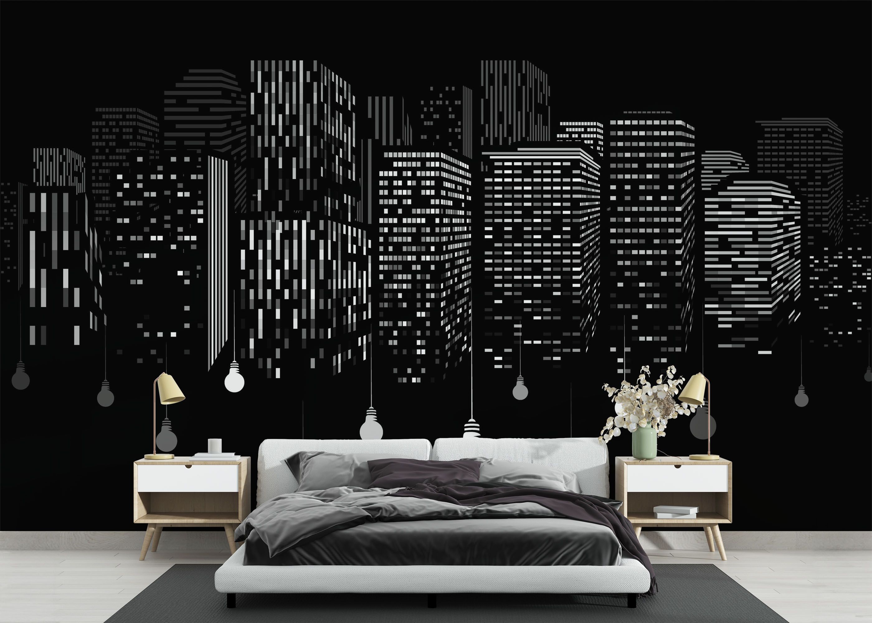 Falling Lights Art mockup 3