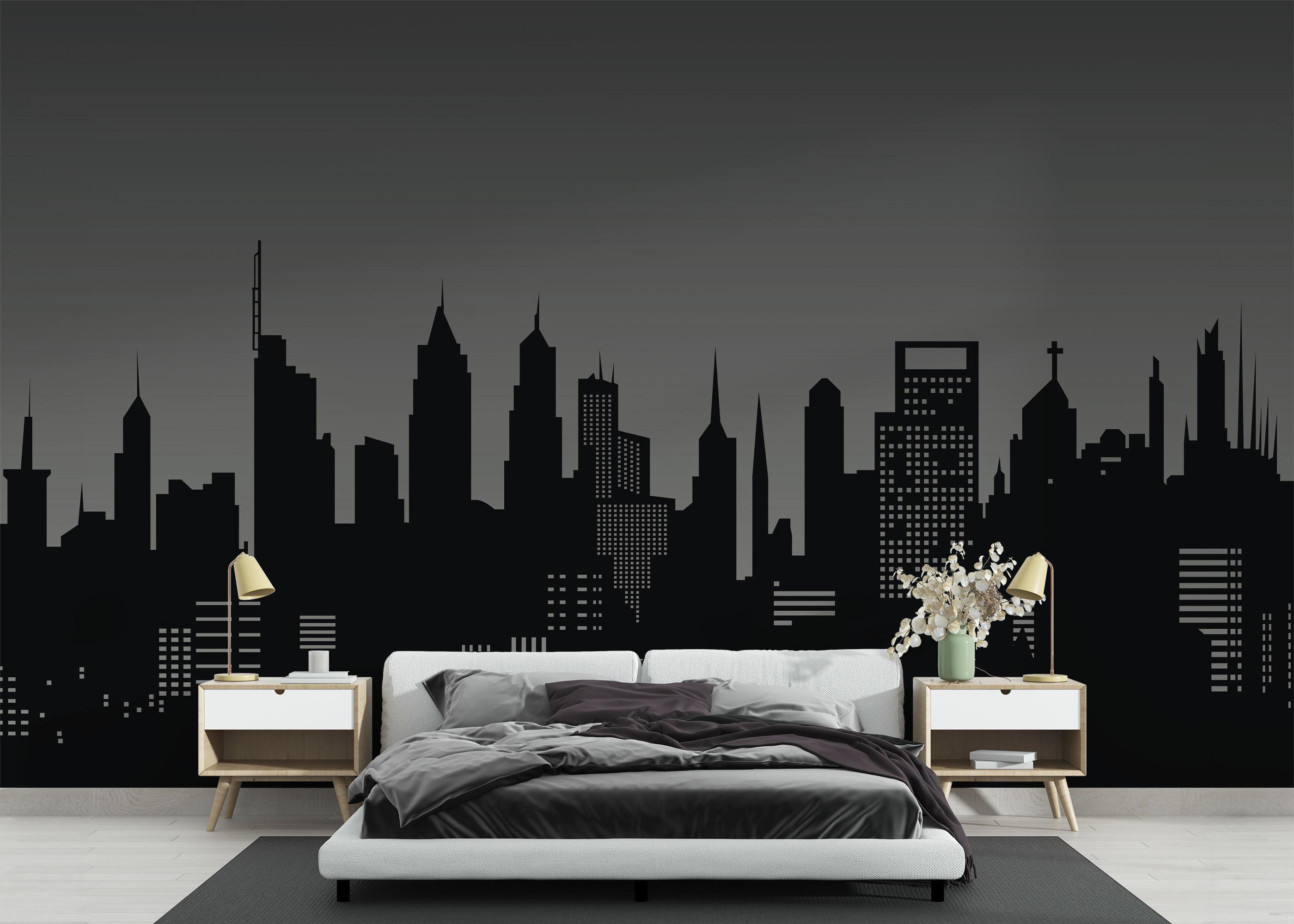 Fototapet Grey Sky New York mockup 3